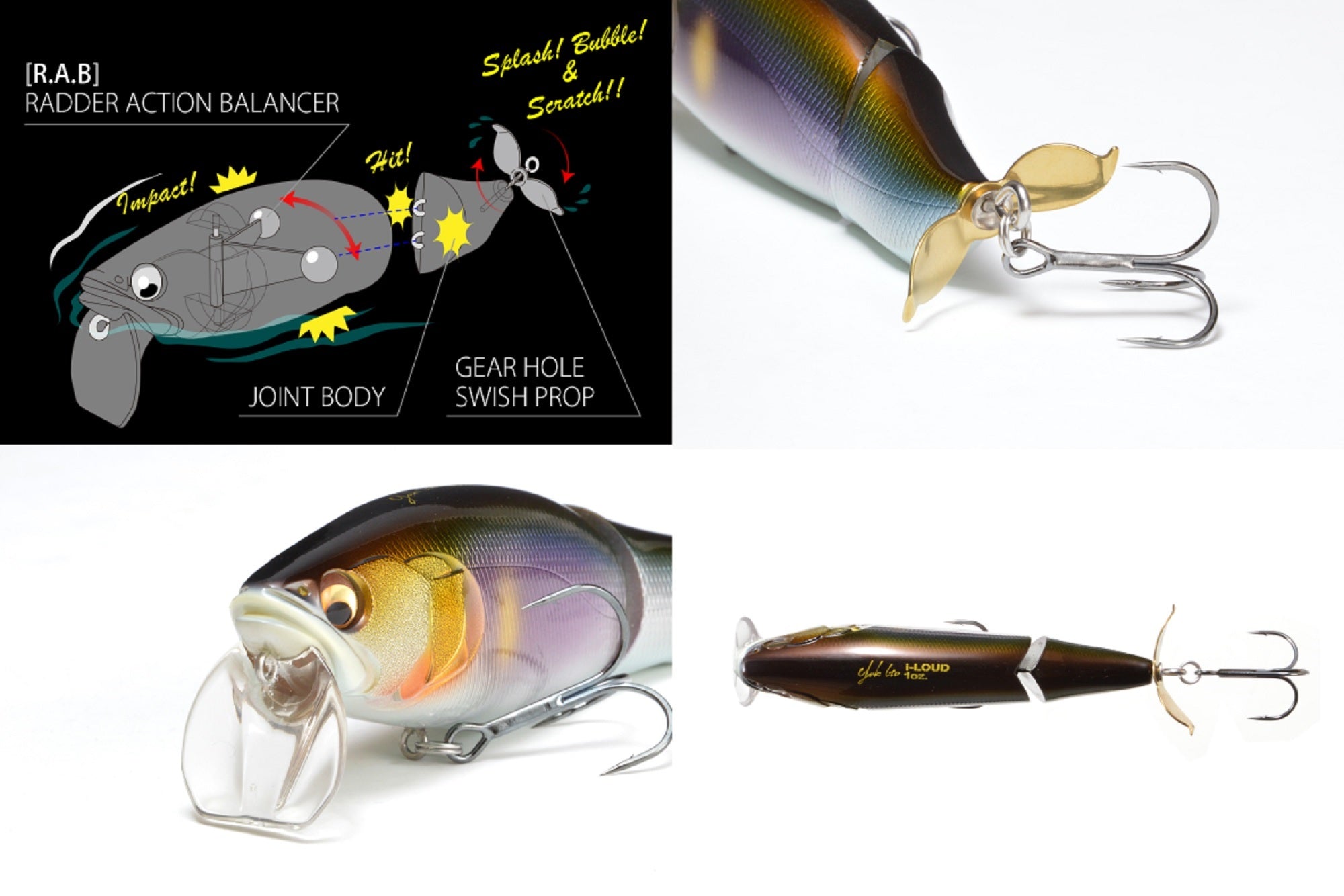 Megabass I-Loud Prop Darter 103 mm 1 oz Floating Lure Tonosama Frog (5899)