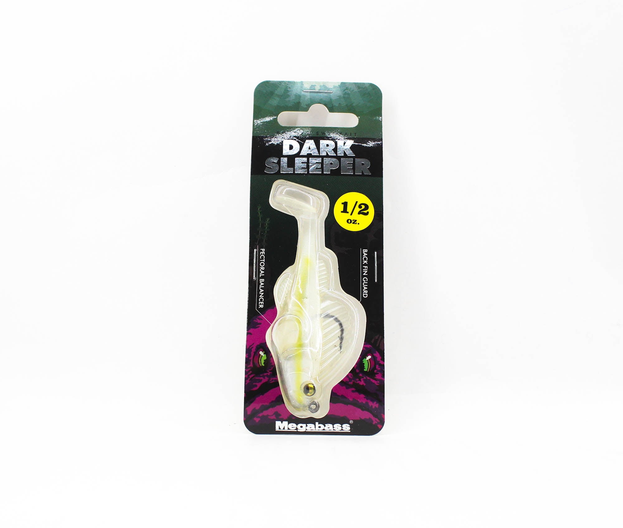 Megabass Soft Lure Dark Sleeper 3 Inch 1/2 oz Shirauo (7244)