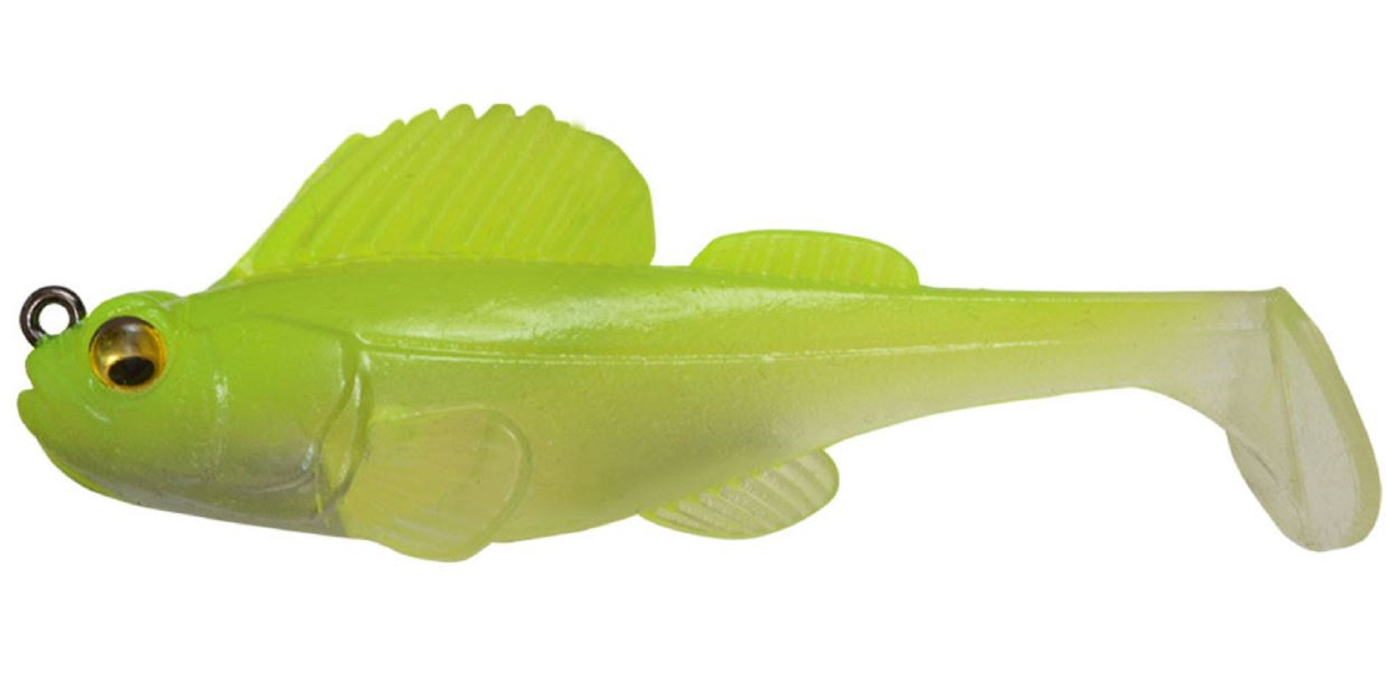 Megabass Soft Lure Dark Sleeper 3 Inch 1/2 oz Clear Chart (7282)