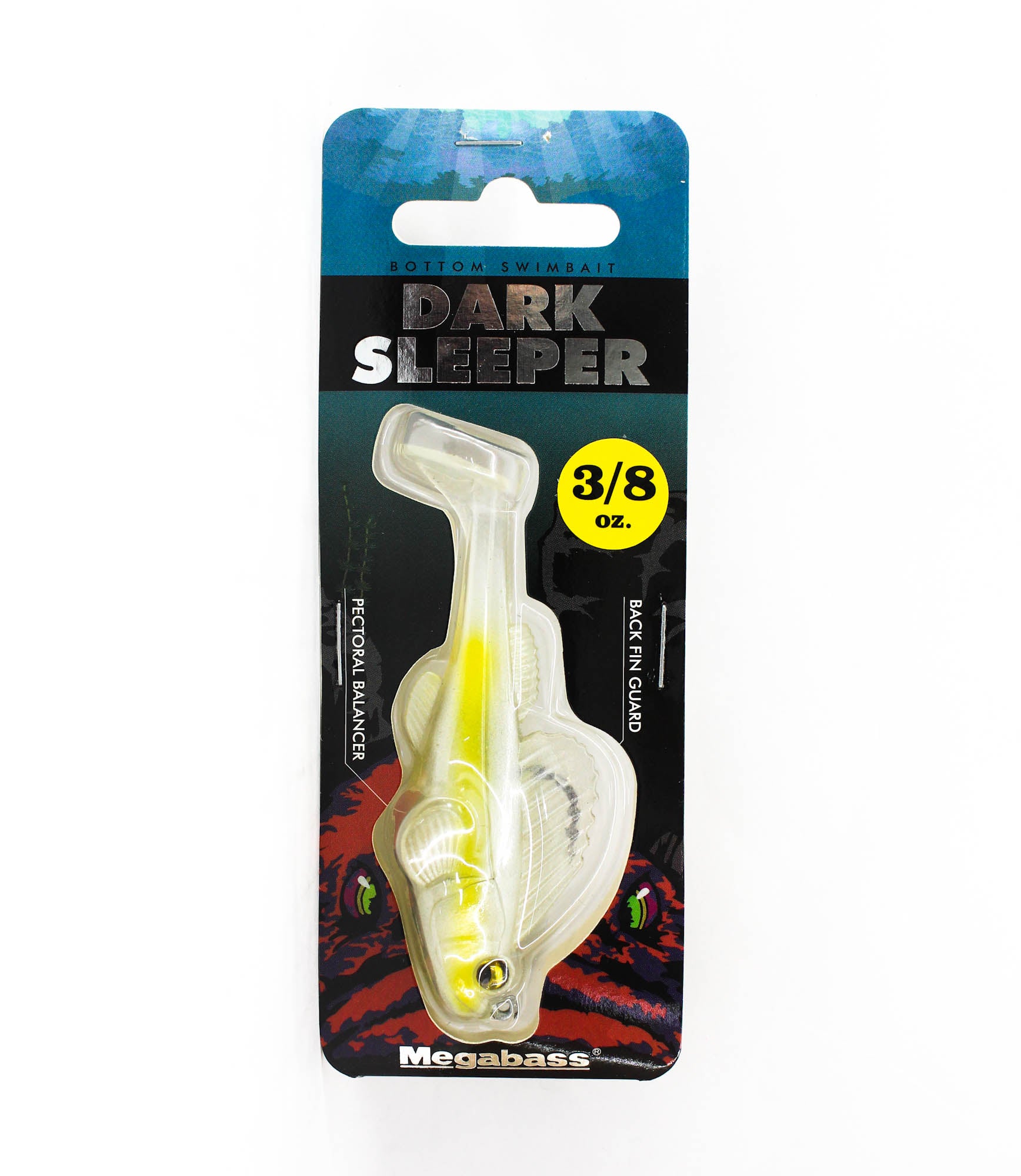 Megabass Soft Lure Dark Sleeper 3 Inch 3/8 oz Shirauo (1937)