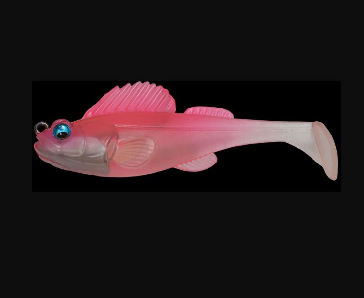 Megabass Soft Lure Dark Sleeper 3 Inch 3/8 oz Clear Pink (1968)