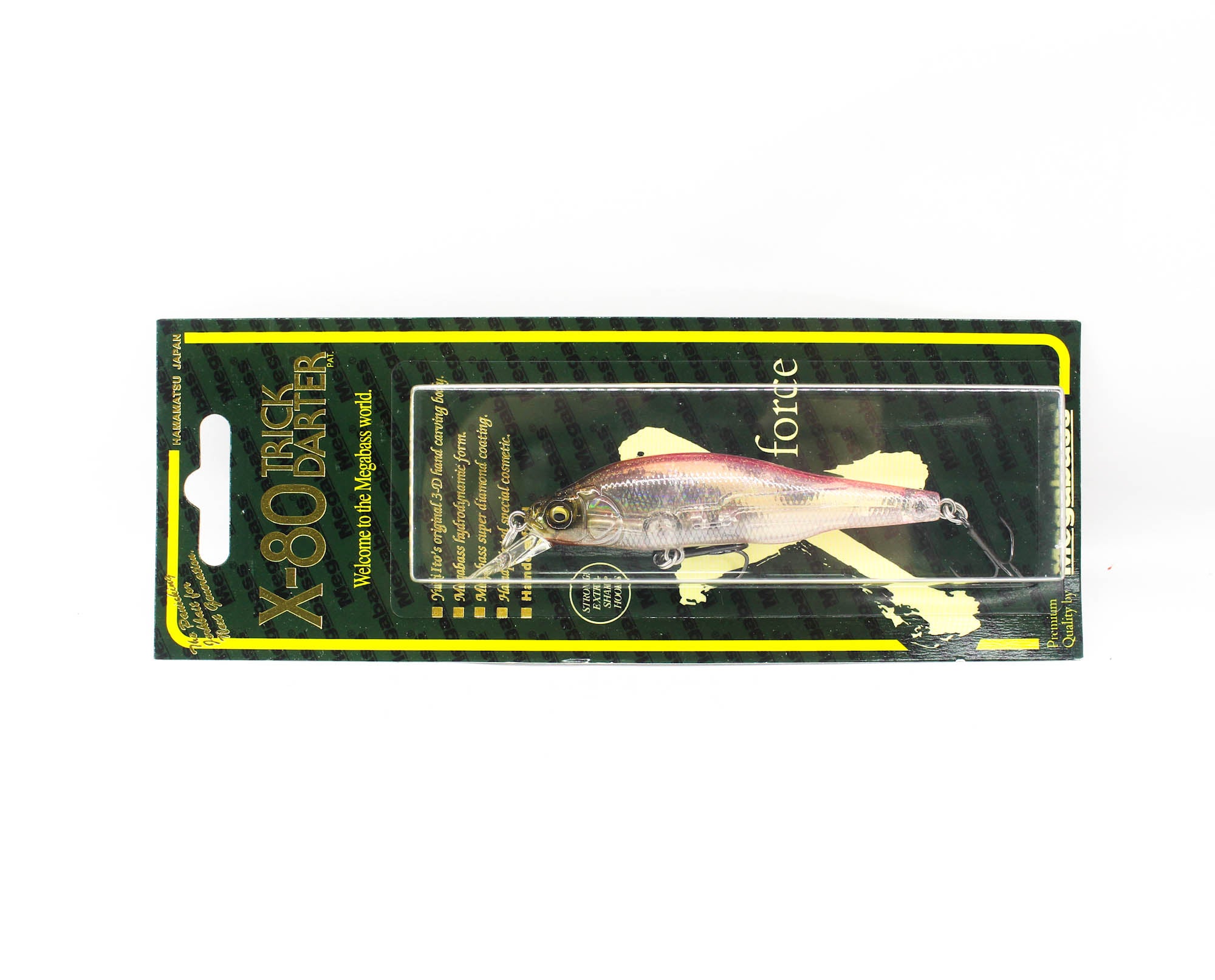 Megabass X-80 Trick Darter Suspend Lure GLX Cotton Wakasaki (3290)