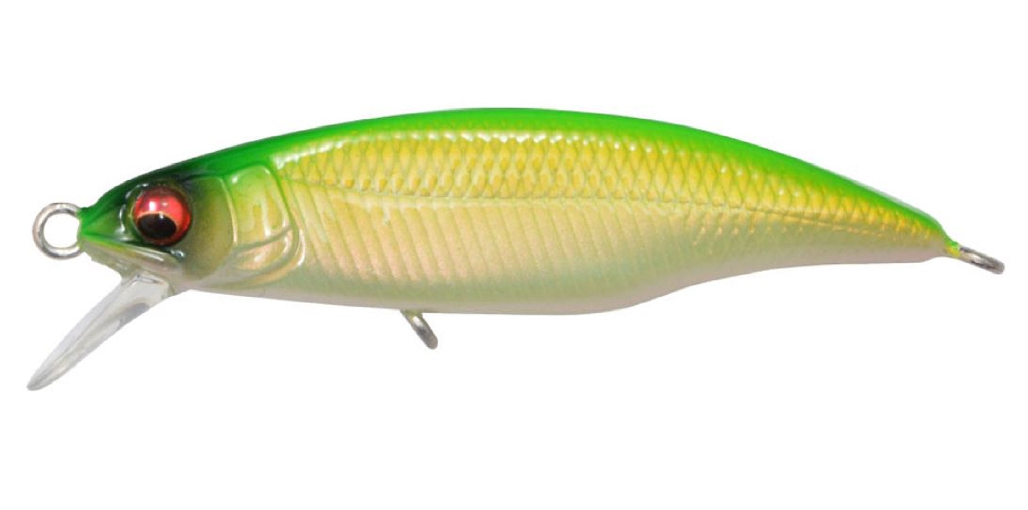 Megabass GH45 Flat Side 2.9 grams Sinking Lure Ghost Pearl Lime (6796)