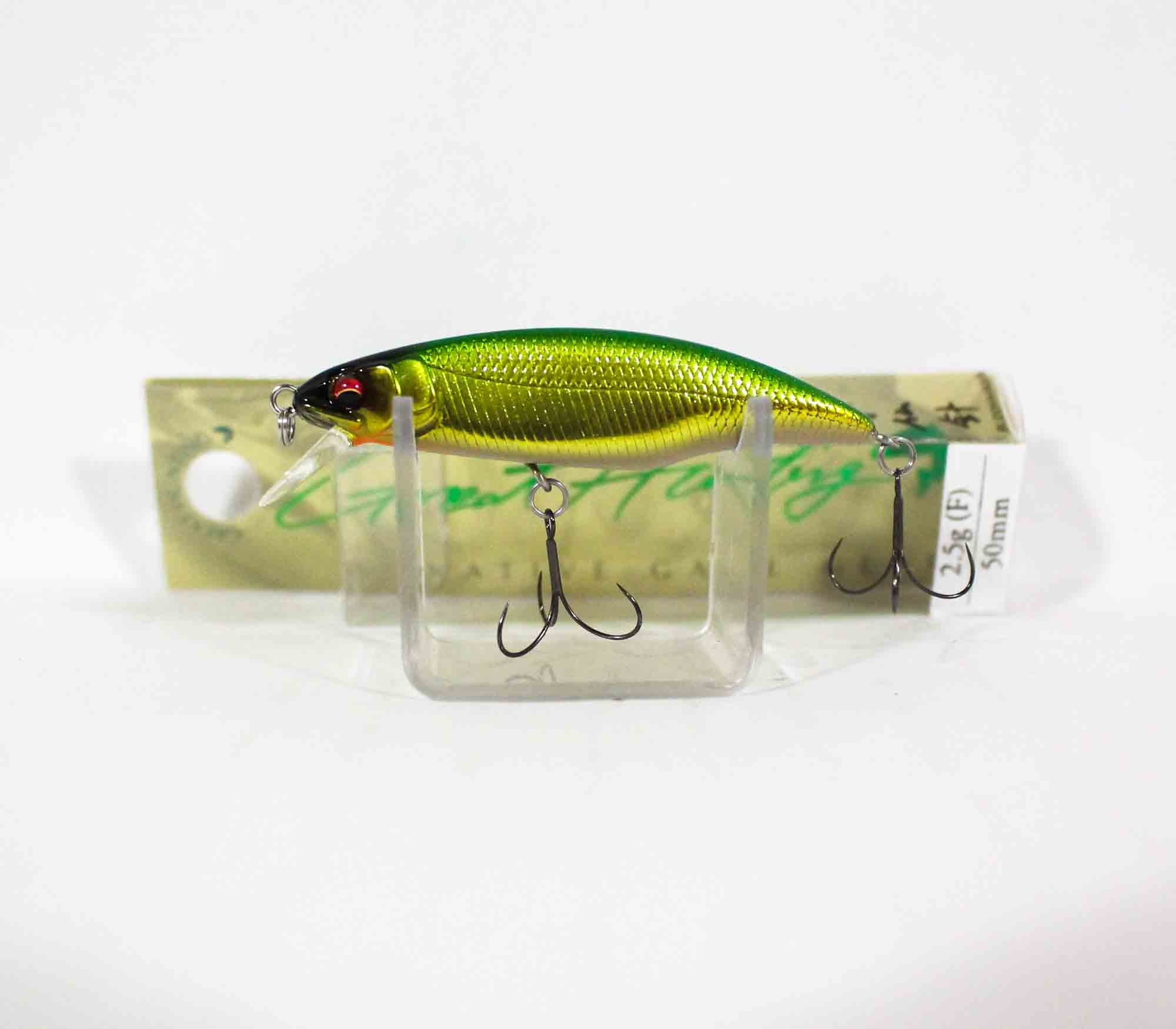 Megabass GH50 Flat Side 2.5 grams Floating Lure M Lime Gold (6925)