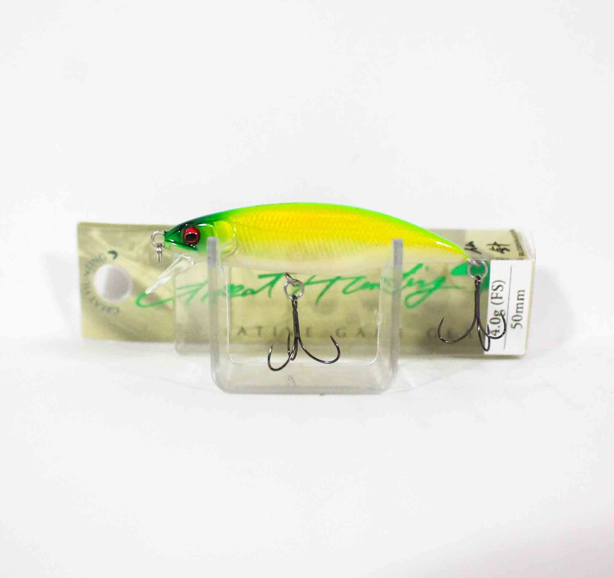 Megabass GH50 Flat Side 4.0 grams Sinking Lure Ghost Pearl Lime (7151)