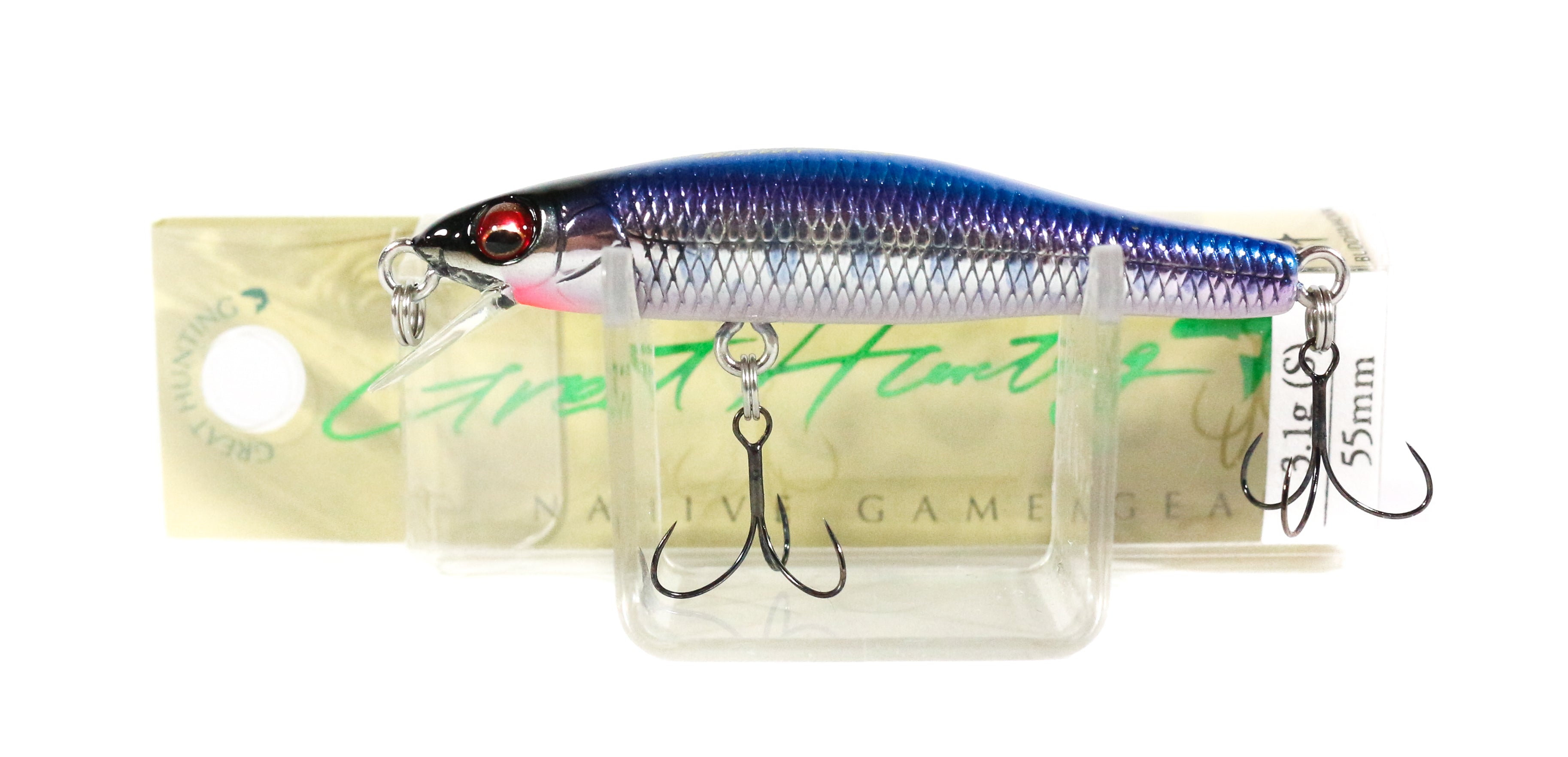 Megabass GH55 Heavy Duty 3.1 grams Sinking Lure M Blue Stream (7243)