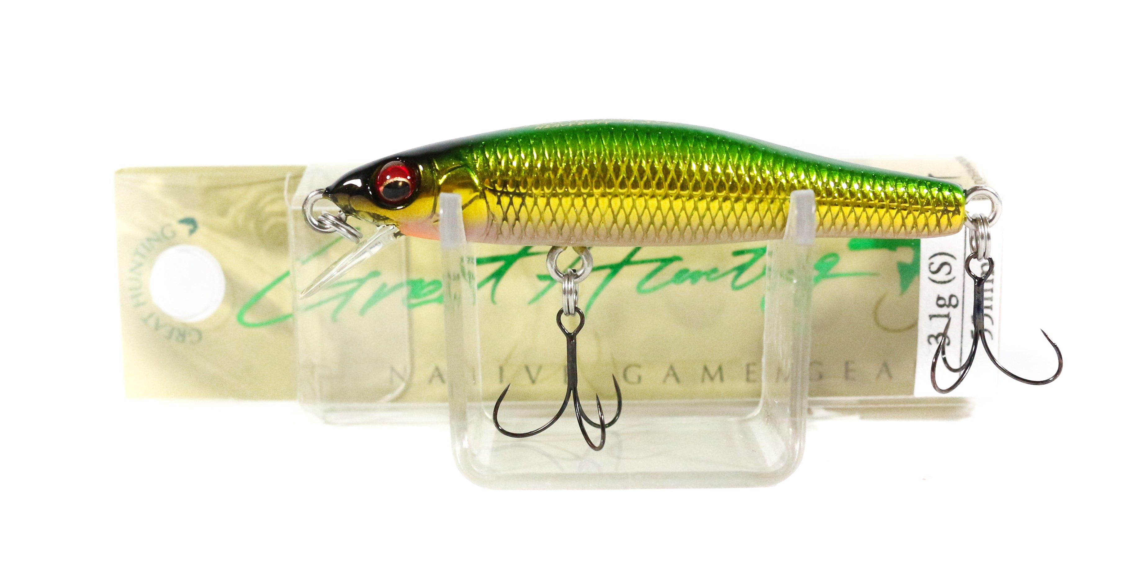 Megabass GH55 Heavy Duty 3.1 grams Sinking Lure M Lime Gold (7281)