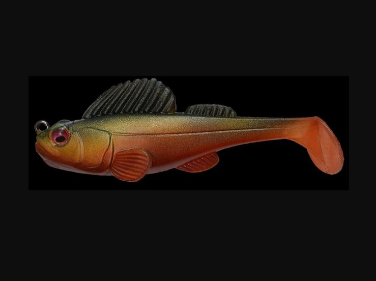 Megabass Soft Lure Dark Sleeper 3 Inch 3/4 oz Dark Shad (1233)