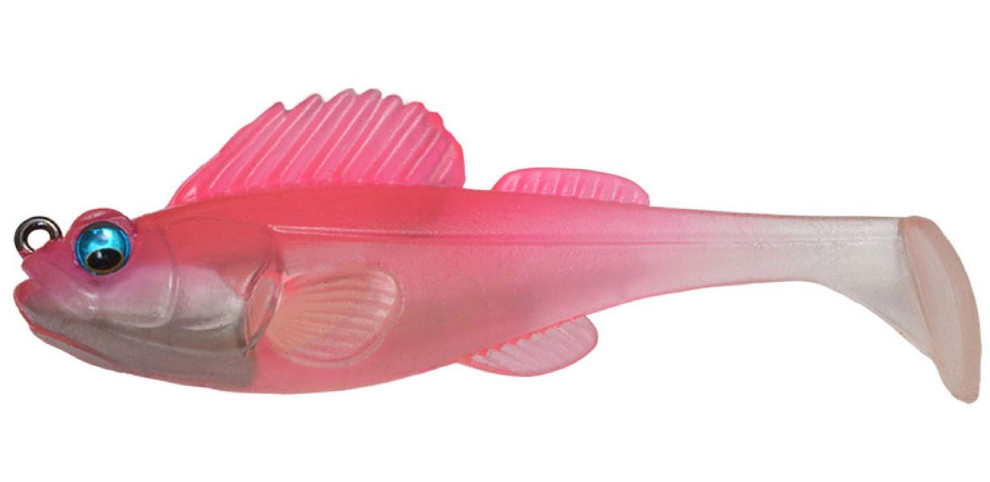 Megabass Soft Lure Dark Sleeper 3 Inch 3/4 oz Clear Pink (1257)