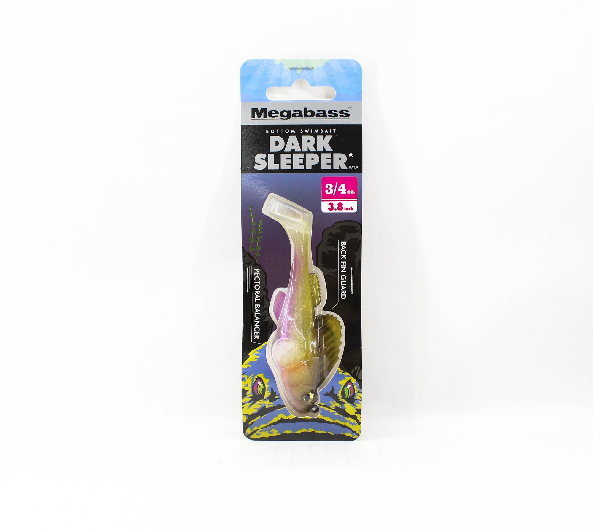 Megabass Soft Lure Dark Sleeper 3.8 Inch 3/4 oz Wakasagi (1509)