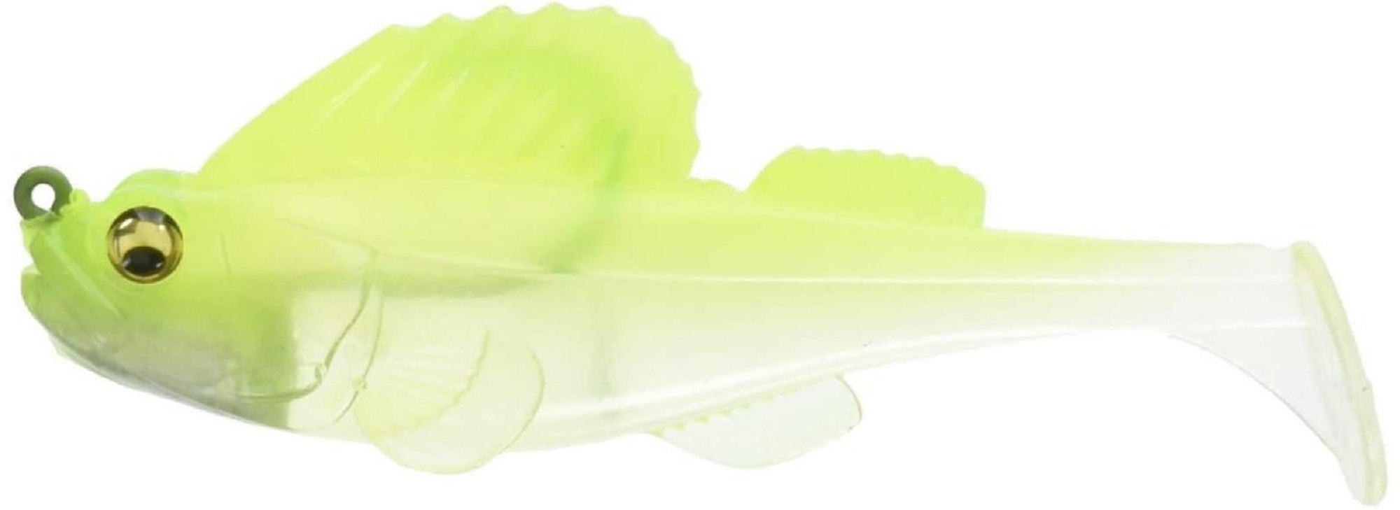Megabass Soft Lure Dark Sleeper 3.8 Inch 3/4 oz Clear Chart (1523)