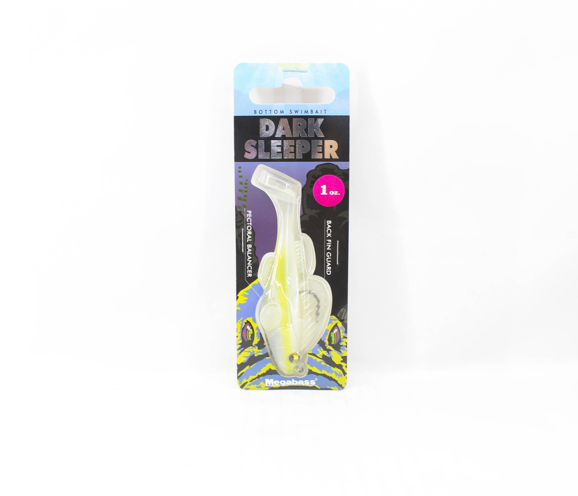 Megabass Soft Lure Dark Sleeper 3.8 Inch 1 oz Shirauo (1585)