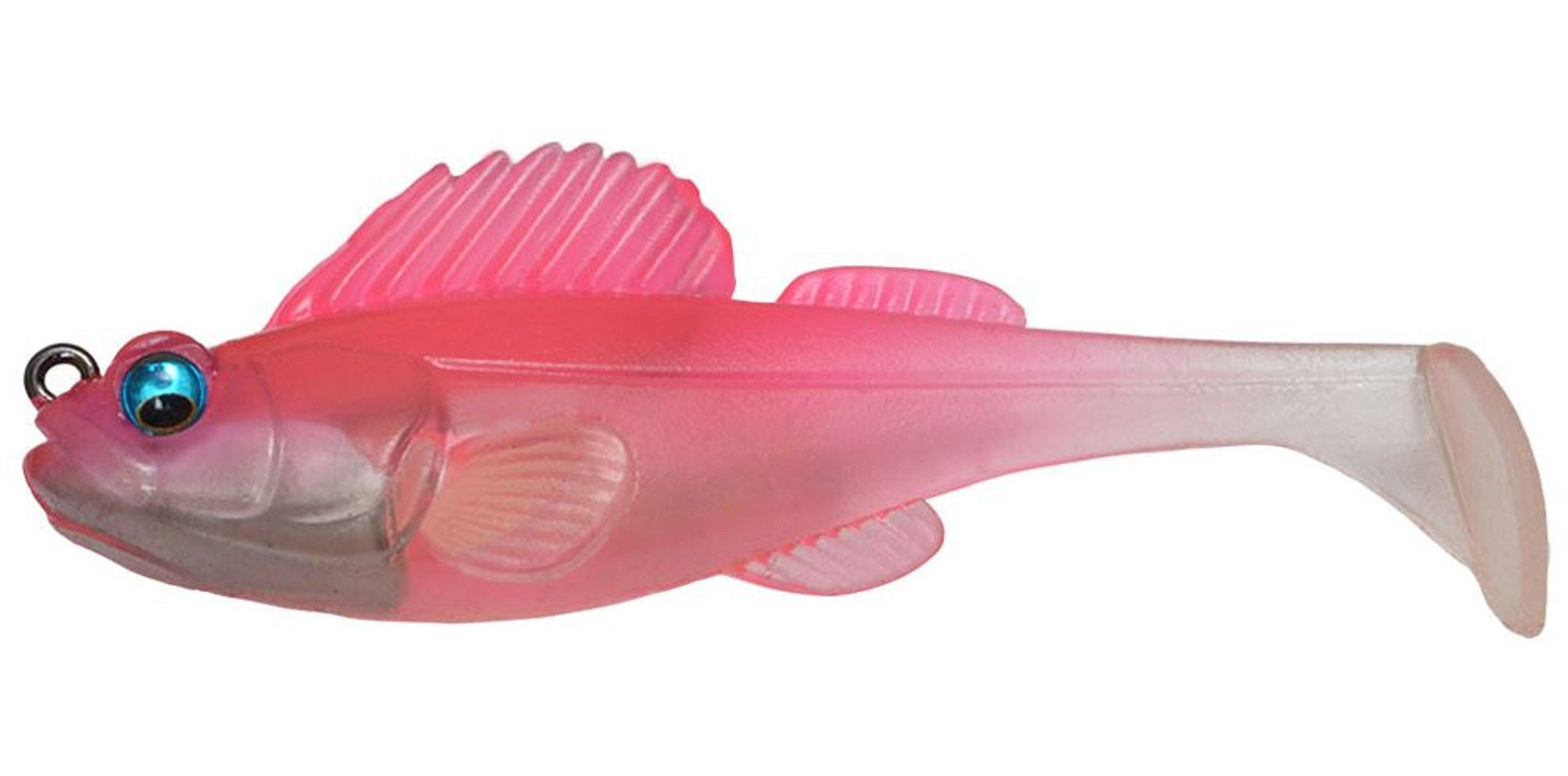 Megabass Soft Lure Dark Sleeper 3.8 Inch 1 oz Clear Pink (1615)