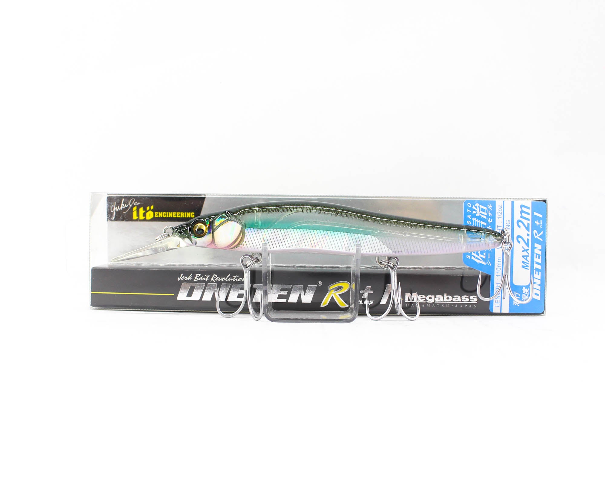 Megabass Vision 110 Oneten R+1 Slow Floating Lure ITO Clear Laker (2803)