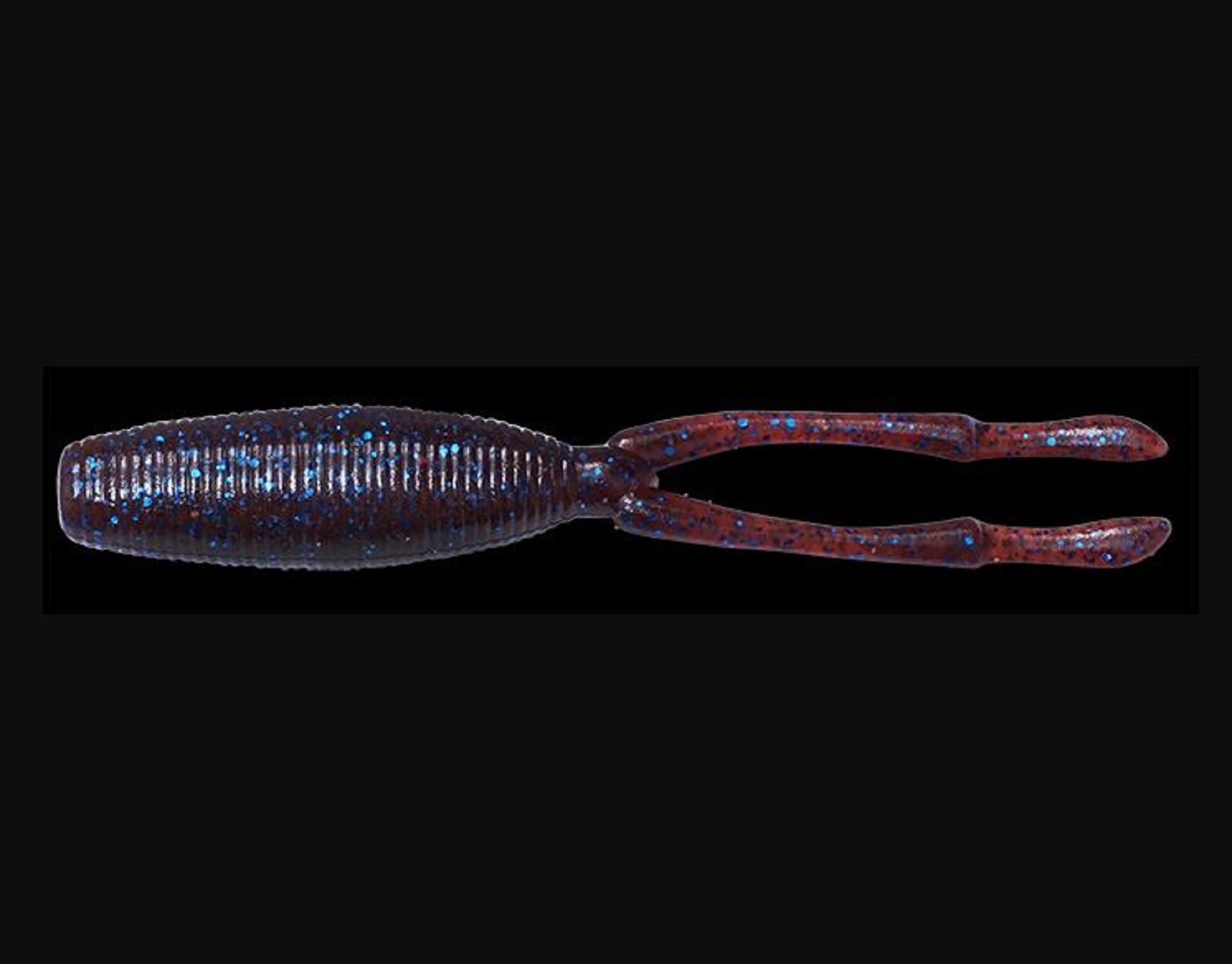 Megabass Soft Lure TK Twister JR 3.5 Inches Scuppernong Blue F (4036)