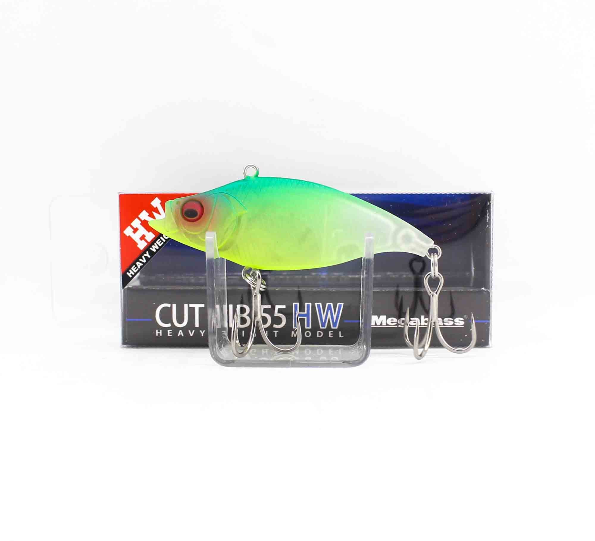 Megabass Cut Vib 55 HW Vibration Lure Seethrough Mat Lime (7273)