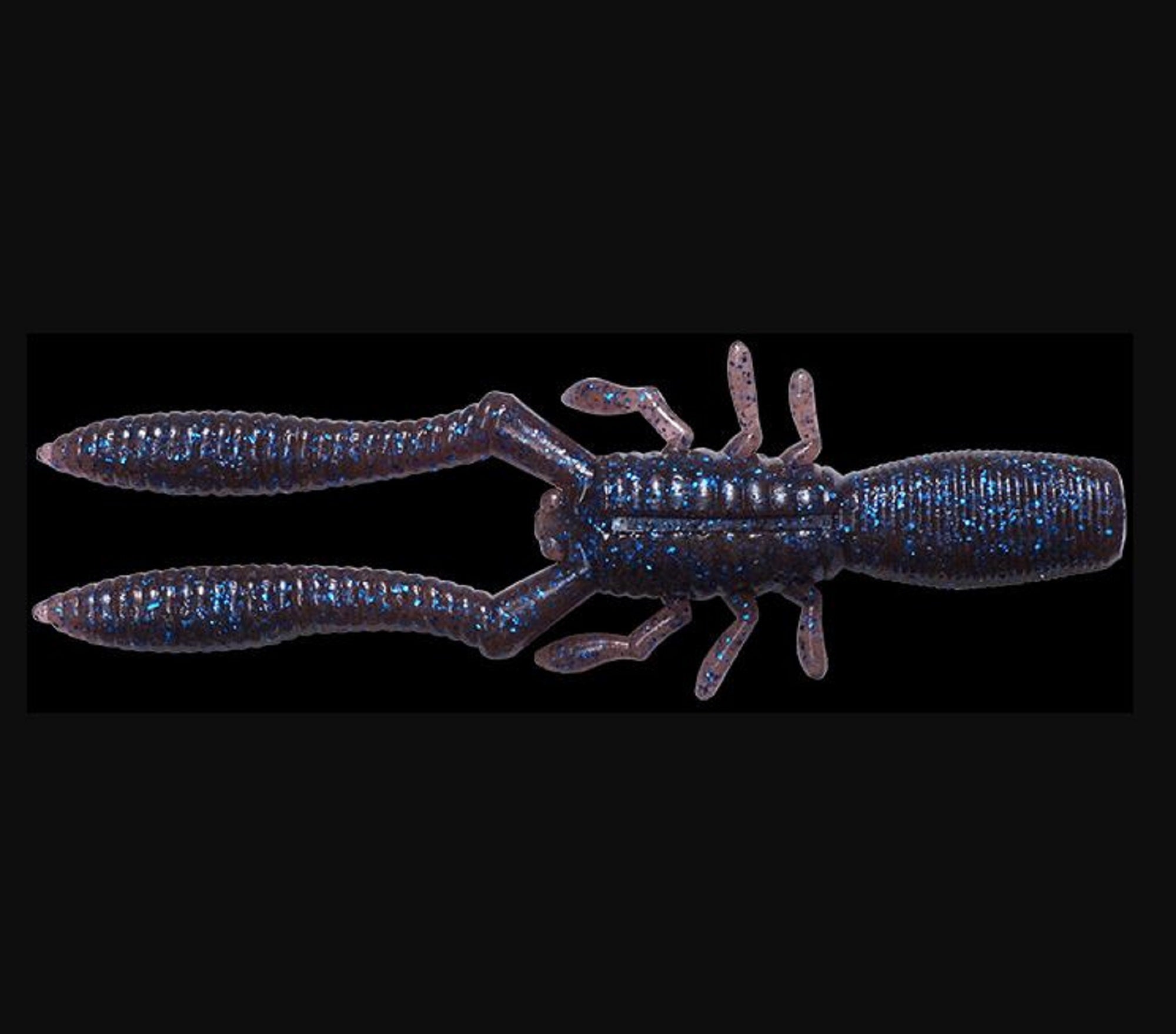 Megabass Soft Lure Bottle Shrimp 2.4 Inches Cinnamon Blue F (8461)