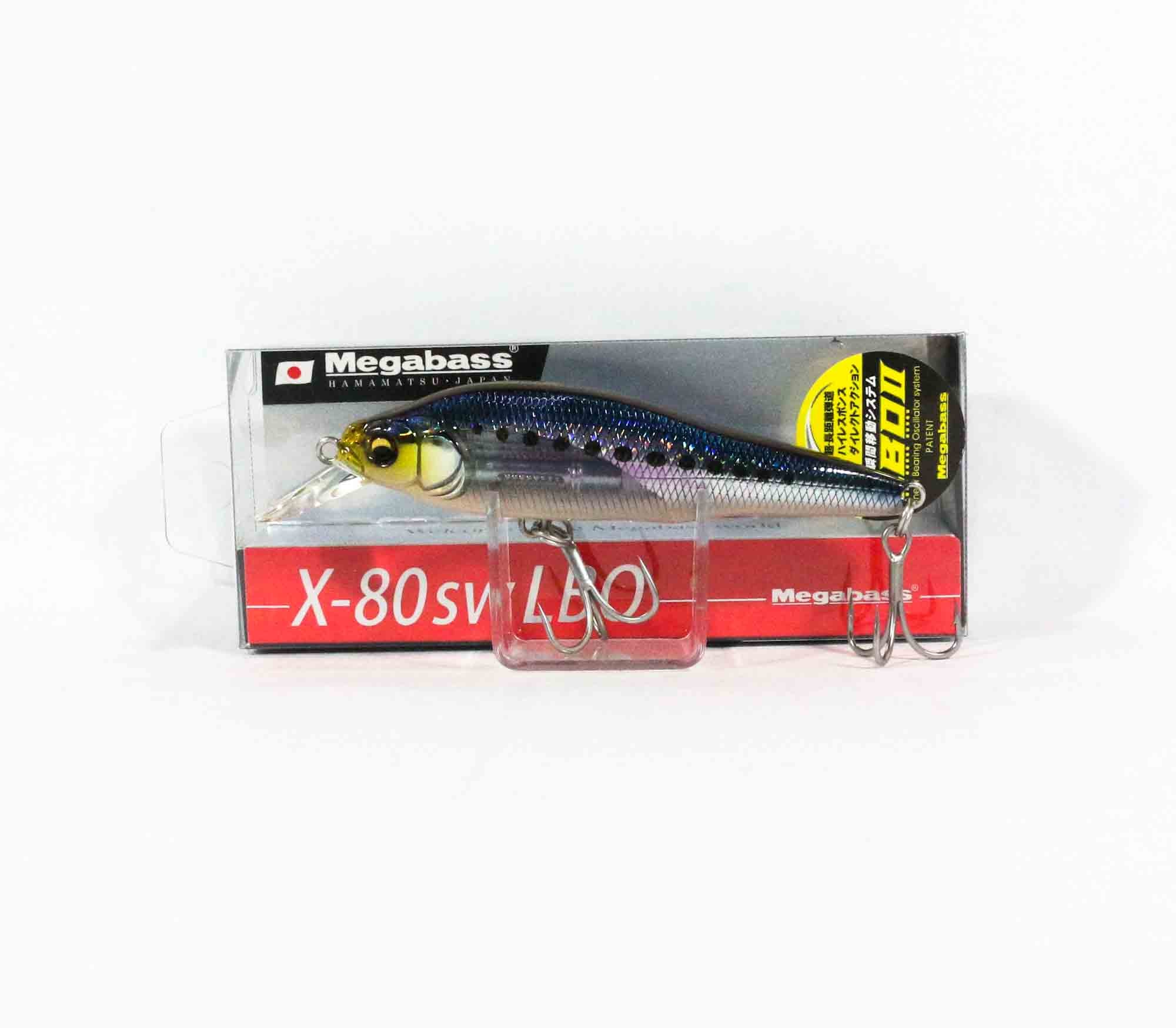 Megabass X-80 SW LBO Sinking Lure GG Iwashi (9741)