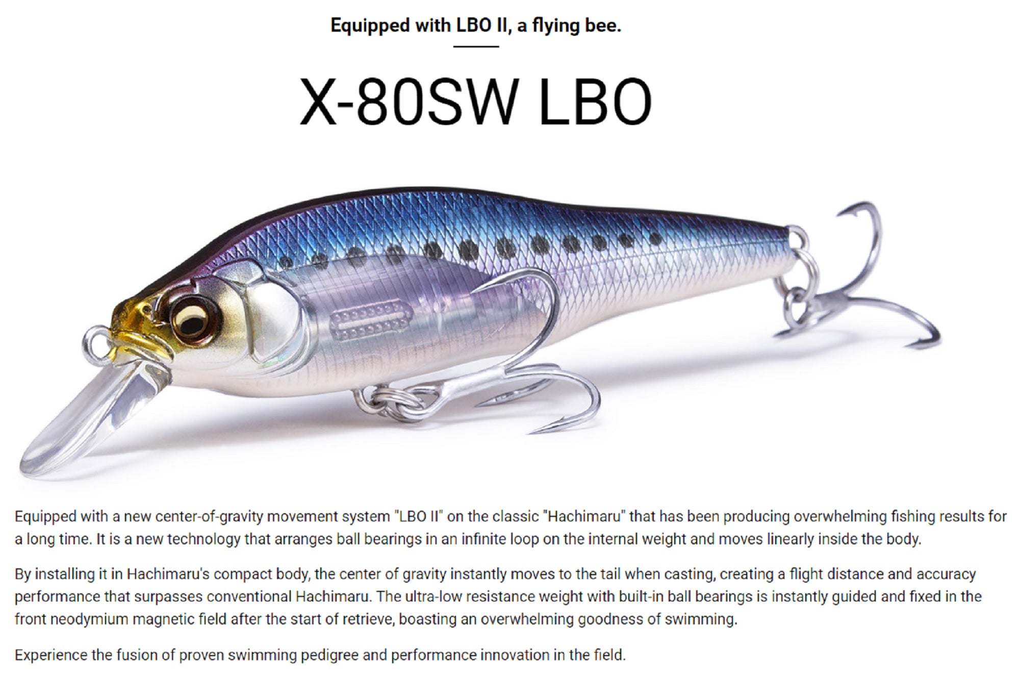 Megabass X-80 SW LBO Sinking Lure GG Gold Pink OB (9802)