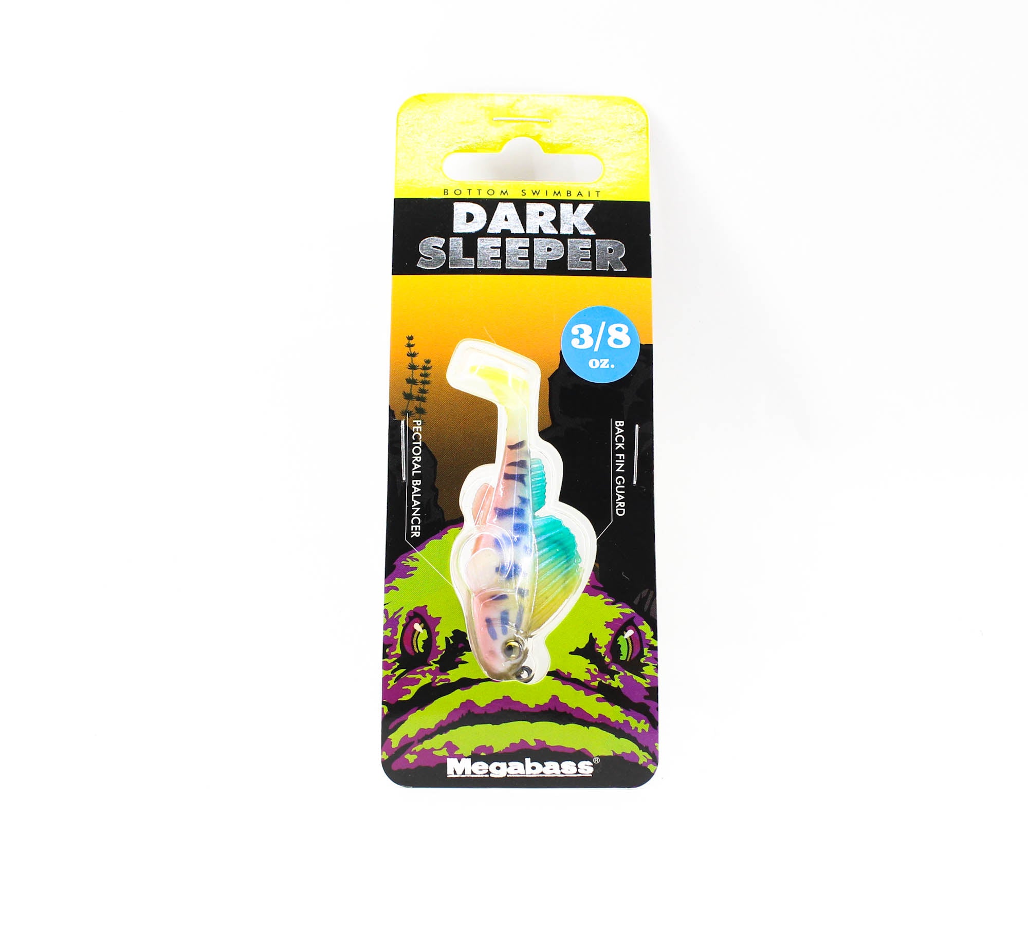 Megabass Soft Lure Dark Sleeper 2.4 Inch 3/8 oz Biwako Yoshinobori (2376)