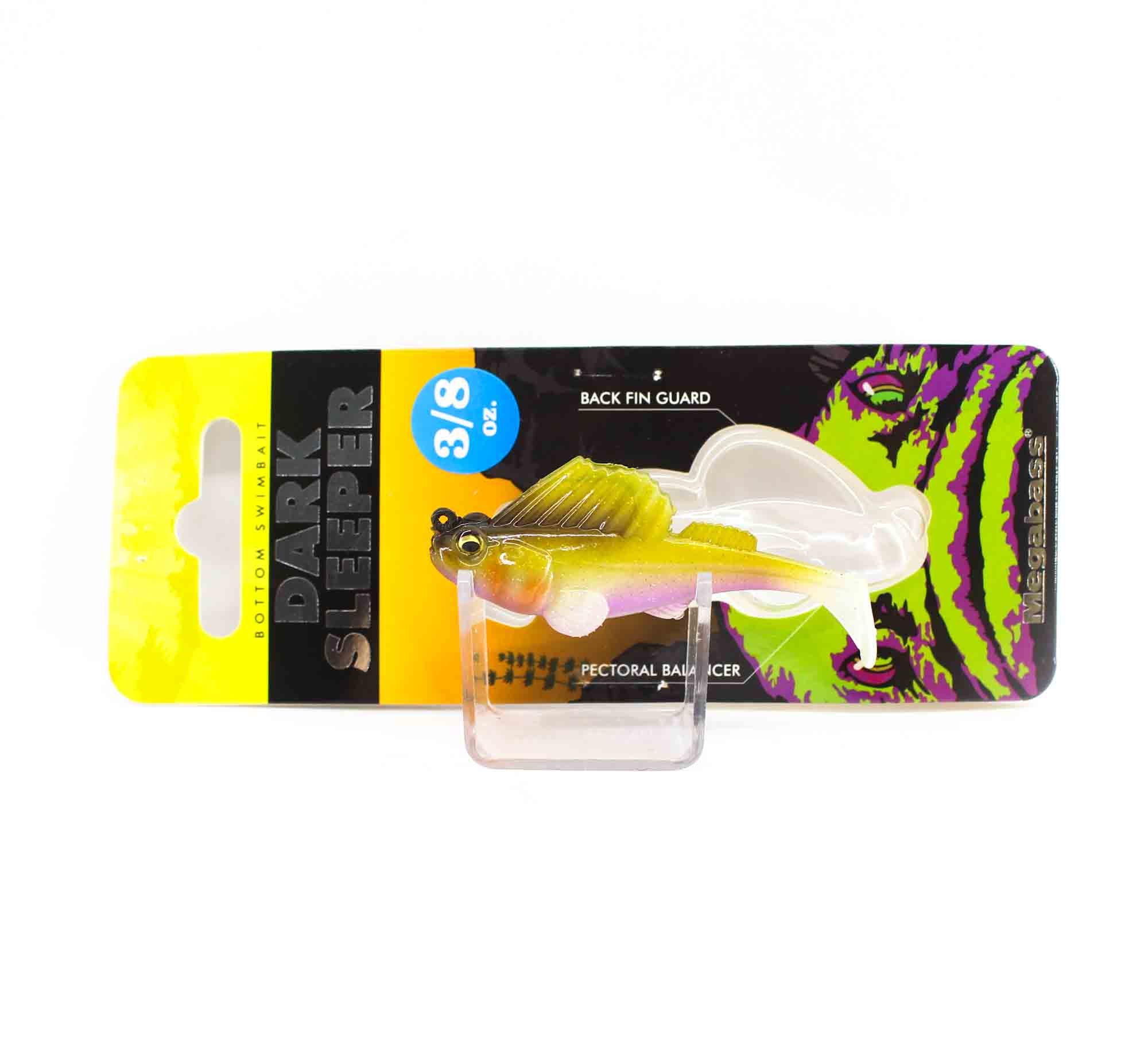 Megabass Soft Lure Dark Sleeper 2.4 Inch 3/8 oz Wakasagi (2420)
