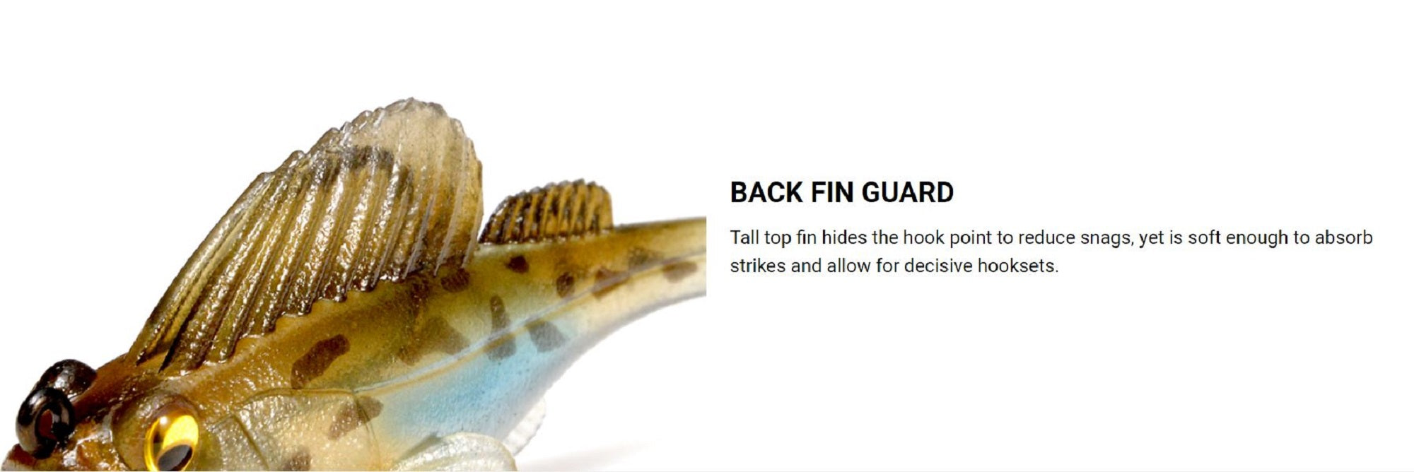 Megabass Soft Lure Dark Sleeper 2.4 Inch 3/8 oz Wakasagi (2420)