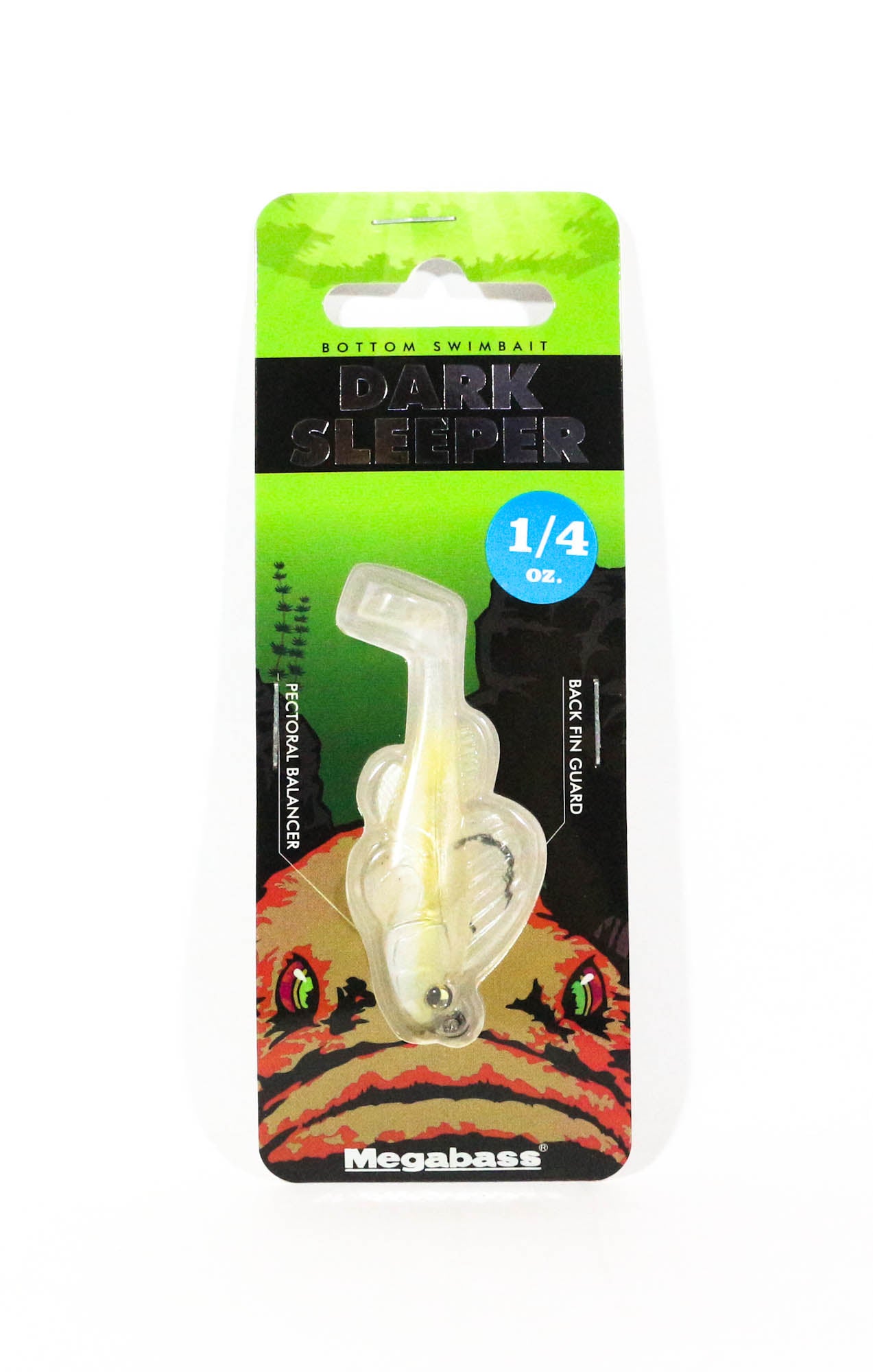 Megabass Soft Lure Dark Sleeper 2.4 Inch 1/4 oz Shirauo (2505)