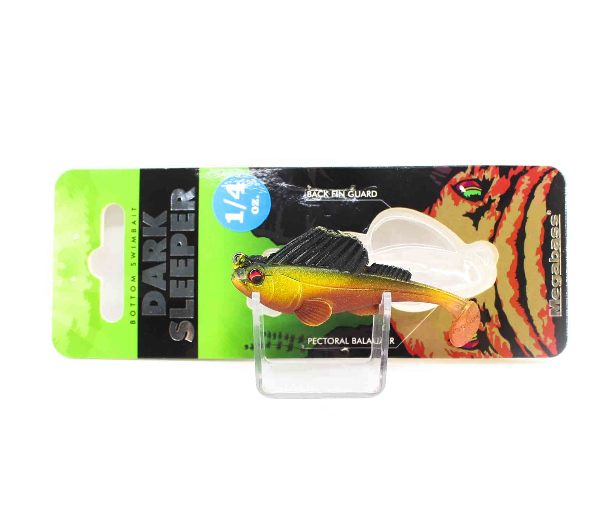 Megabass Soft Lure Dark Sleeper 2.4 Inch 1/4 oz Dark Shad (2512)