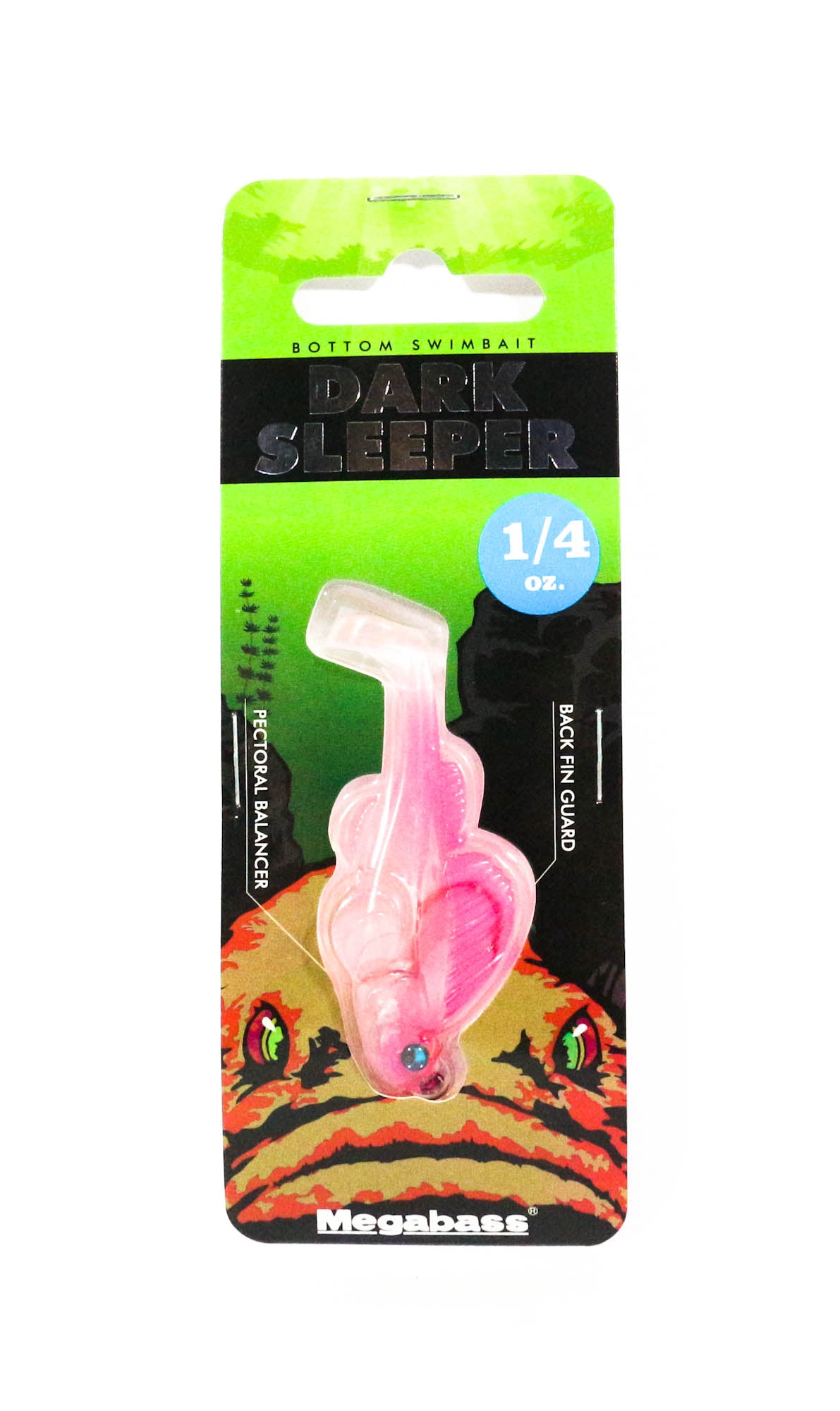 Megabass Soft Lure Dark Sleeper 2.4 Inch 1/4 oz Clear Pink (2536)