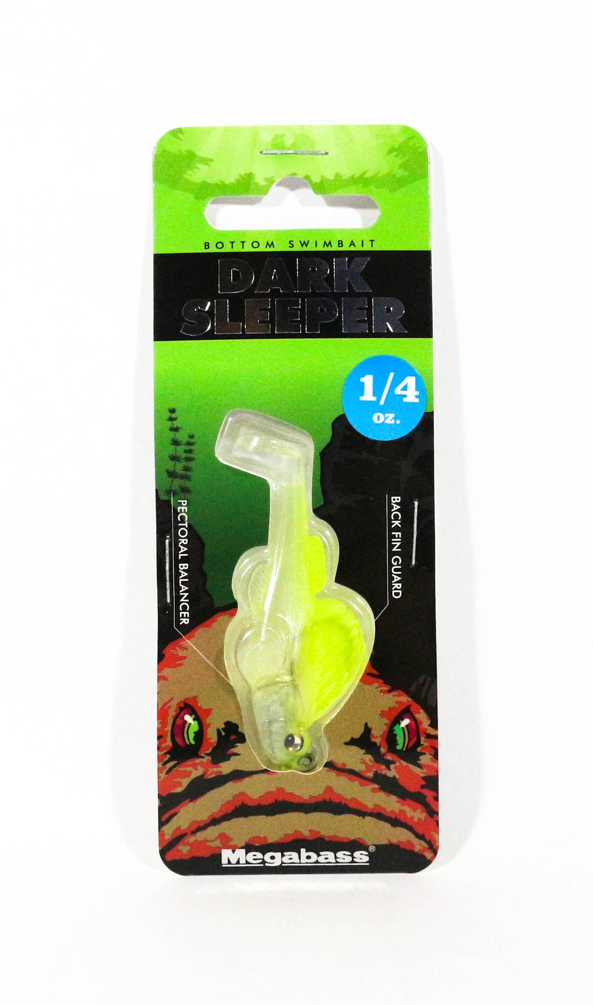 Megabass Soft Lure Dark Sleeper 2.4 Inch 1/4 oz Clear Chart (2543)