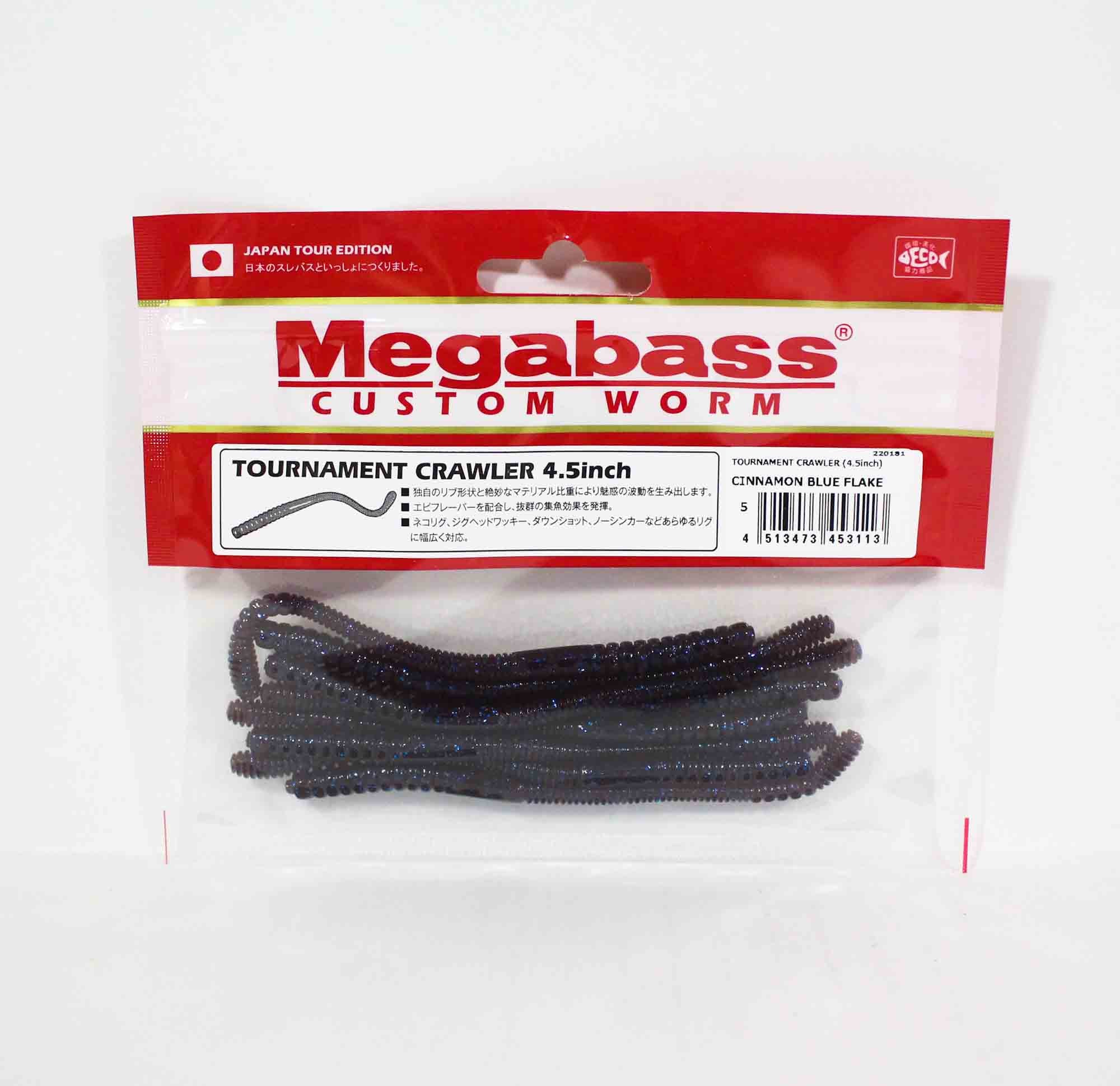 Megabass Tournament Crawler 4.5 Inch Soft Lure Cinnamon Blue F (3113)