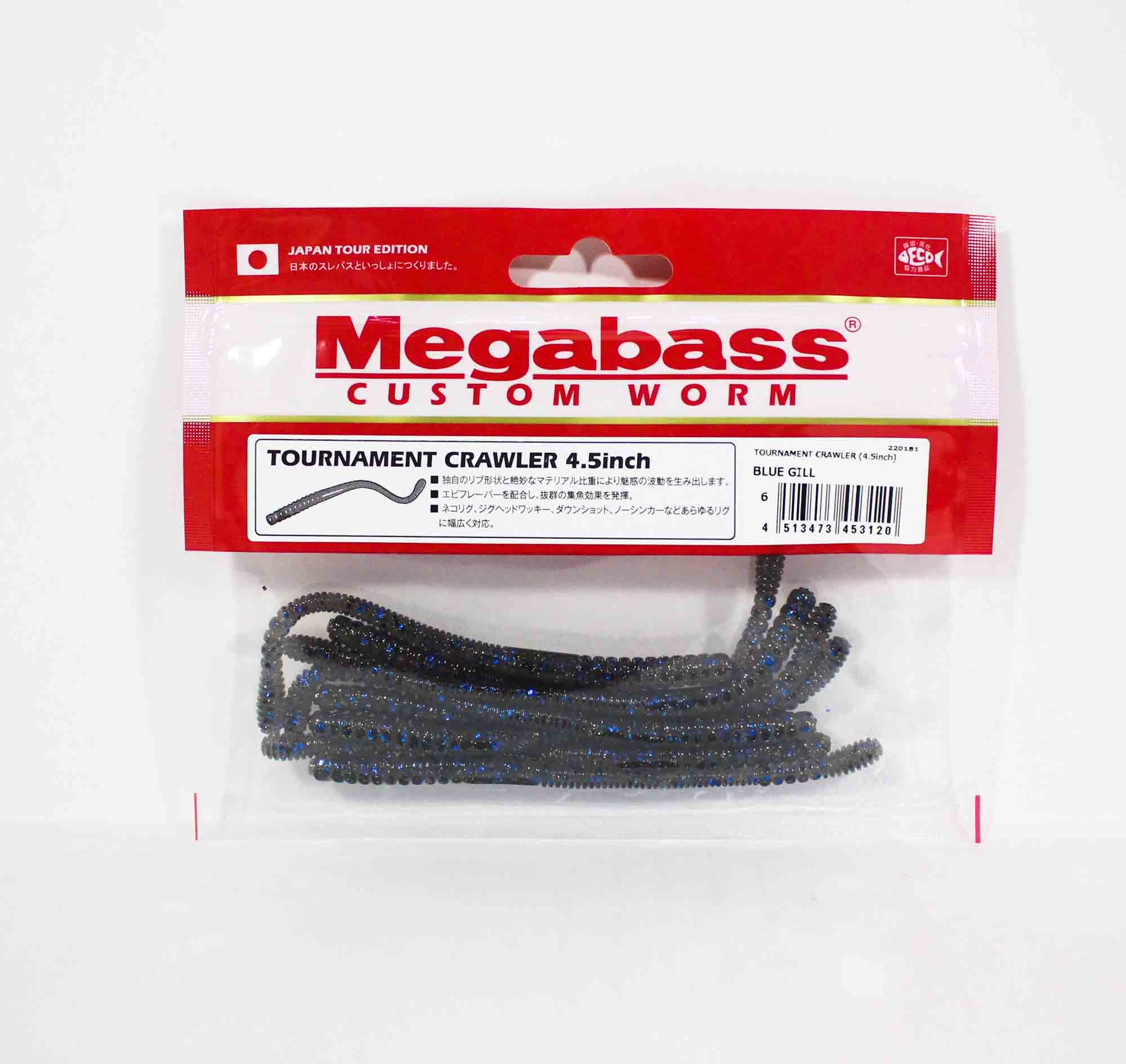 Megabass Tournament Crawler 4.5 Inch Soft Lure Blue Gill (3120)