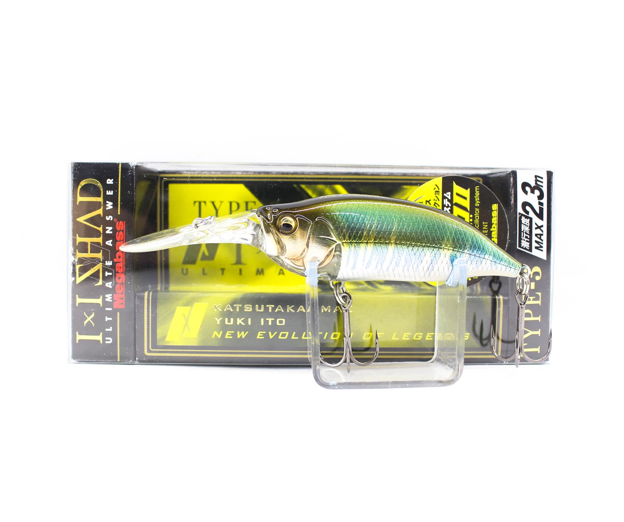 Megabass I X I Shad Type-3 2.3m 57mm 1/4oz Floating Lure Wagin Hasu (0999)