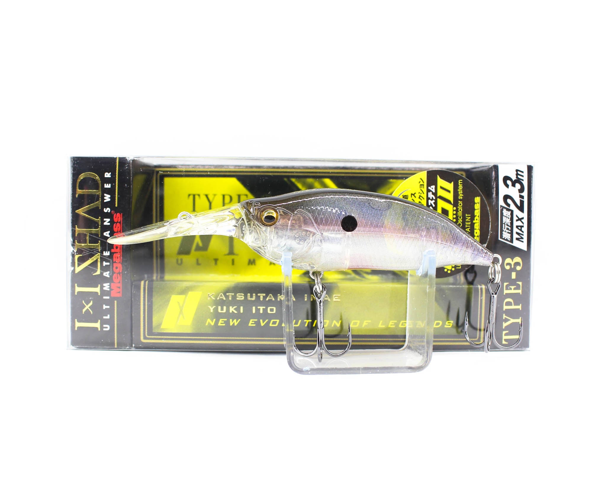 Megabass I X I Shad Type-3 2.3m 57mm 1/4oz Floating Lure Ghost Shad (1132)