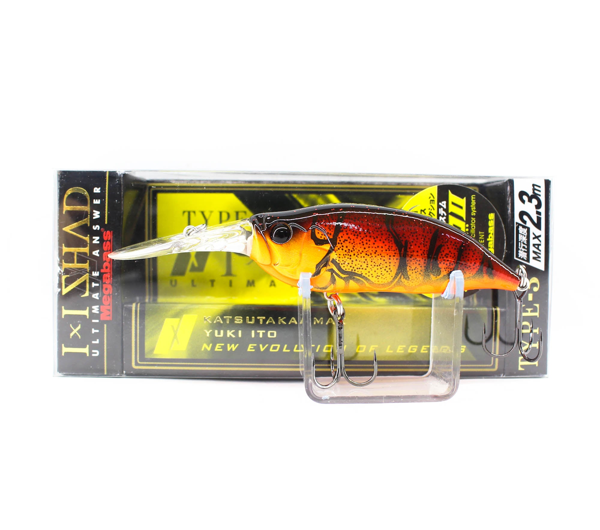 Megabass I X I Shad Type-3 2.3m 57mm 1/4 oz Floating Lure Wild Craw (1163)