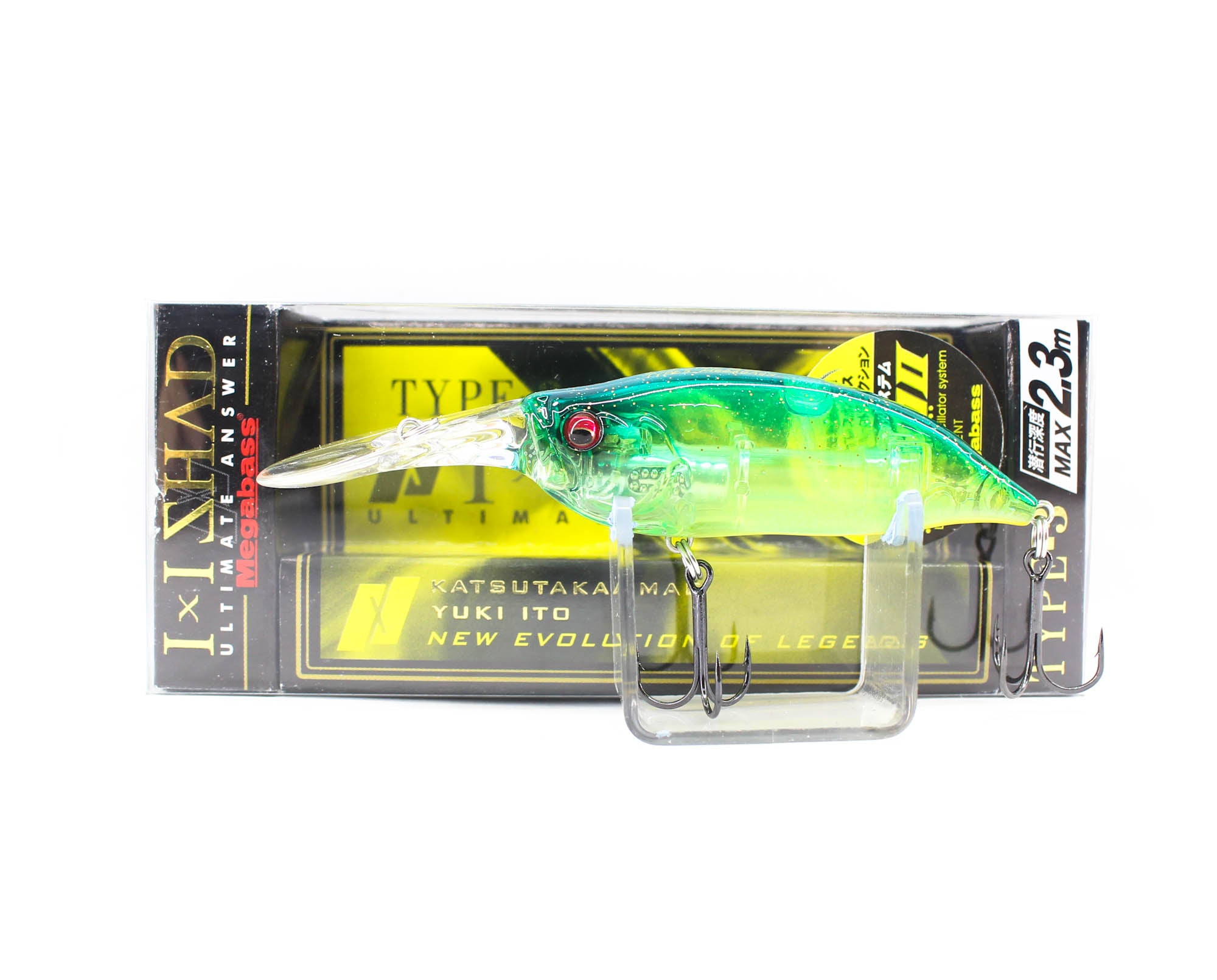 Megabass IxI Shad Type-3 2.3m 57 mm 1/4 oz Floating Lure Chart (1170)