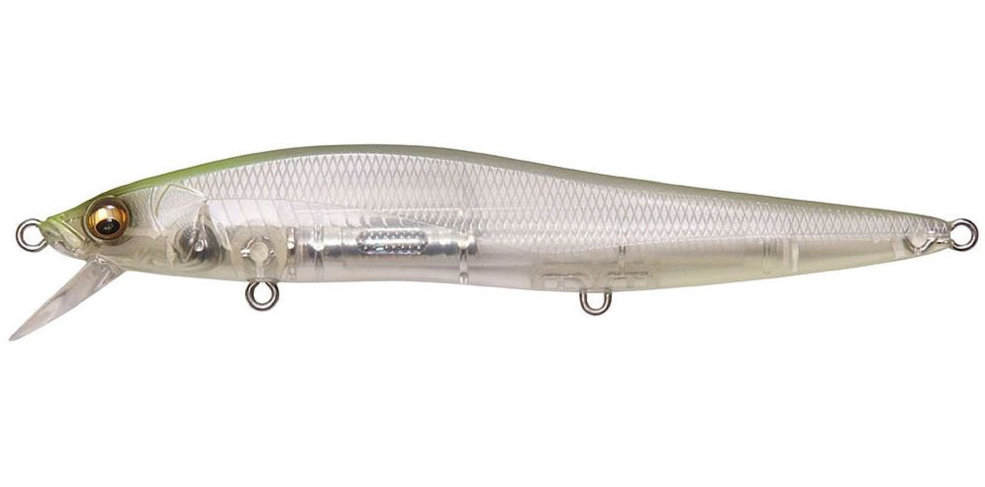 Megabass Vision 110 Oneten LBO SW Floating Lure PM Seethrough Lemon (4880)