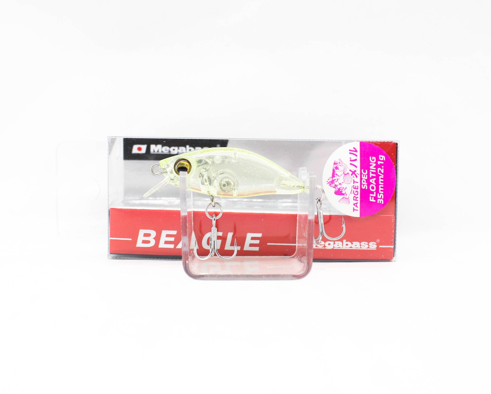 Megabass Beagle F 35 mm 2.1 grams Floating Lure Chart Glow (9991)