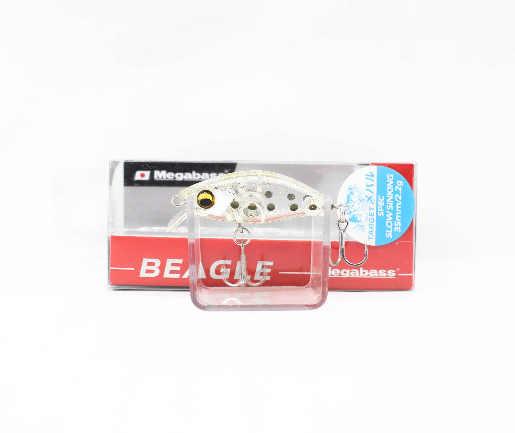 Megabass Beagle SS 35 mm 2.2 grams Sinking Lure Clear Shirasu (0089)