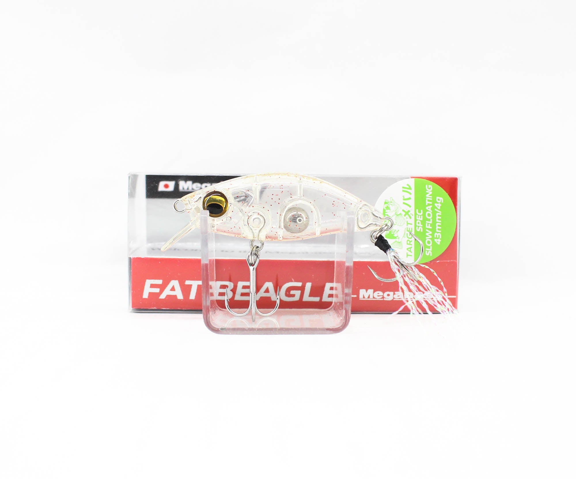 Megabass Fat Beagle SF 43 mm 4 grams Floating Lure Clear Red (0379)