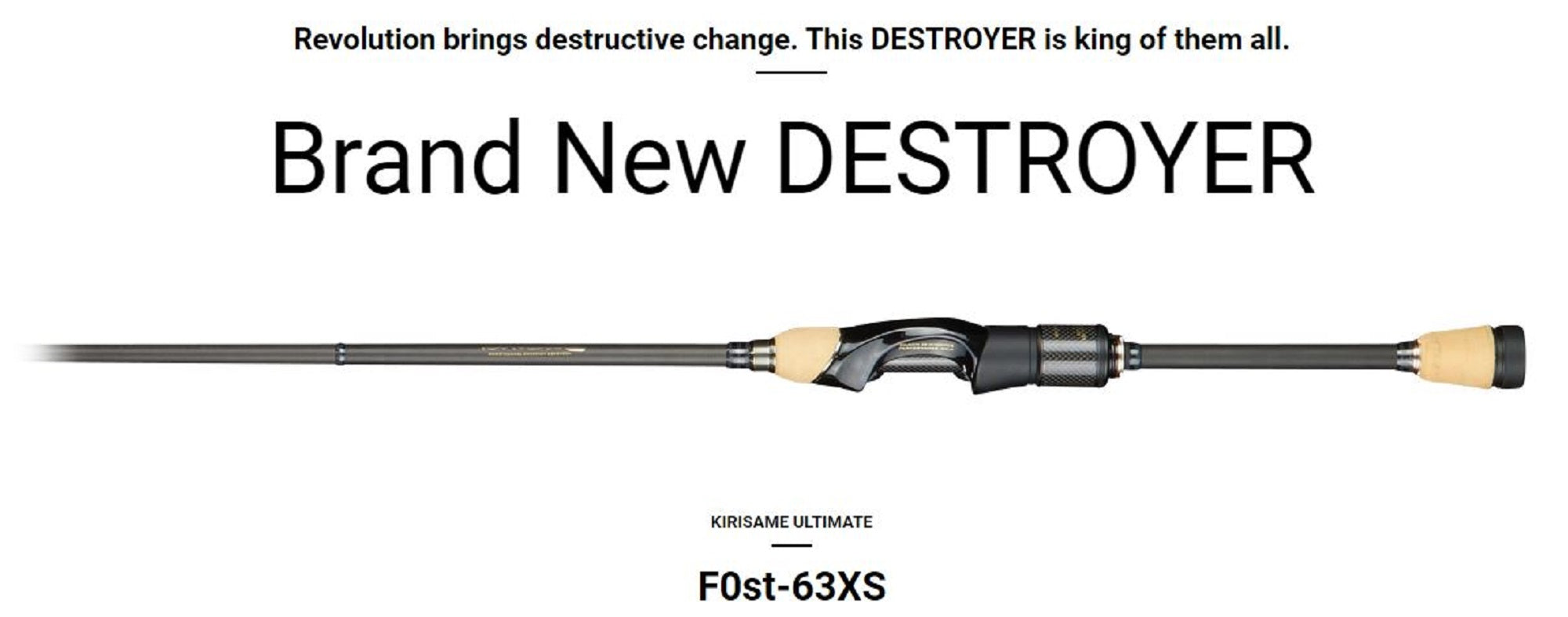 Sale Megabass Rod Baitcast Destroyer P5 F0st-63XS Kirisame Ultimate (3011)