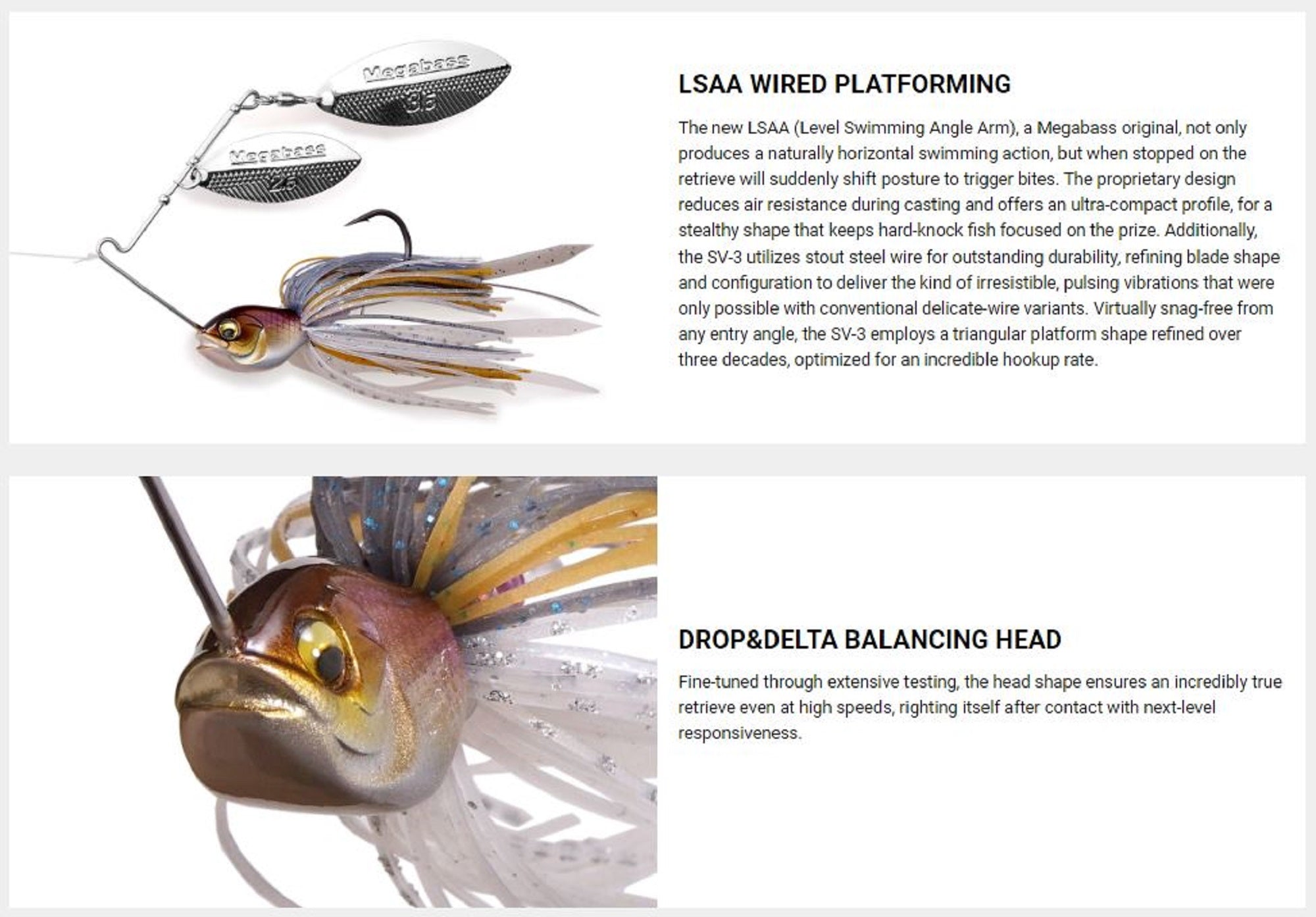 Megabass Spinner Bait SV 3 1/4 oz SC Hot Tiger (3172)