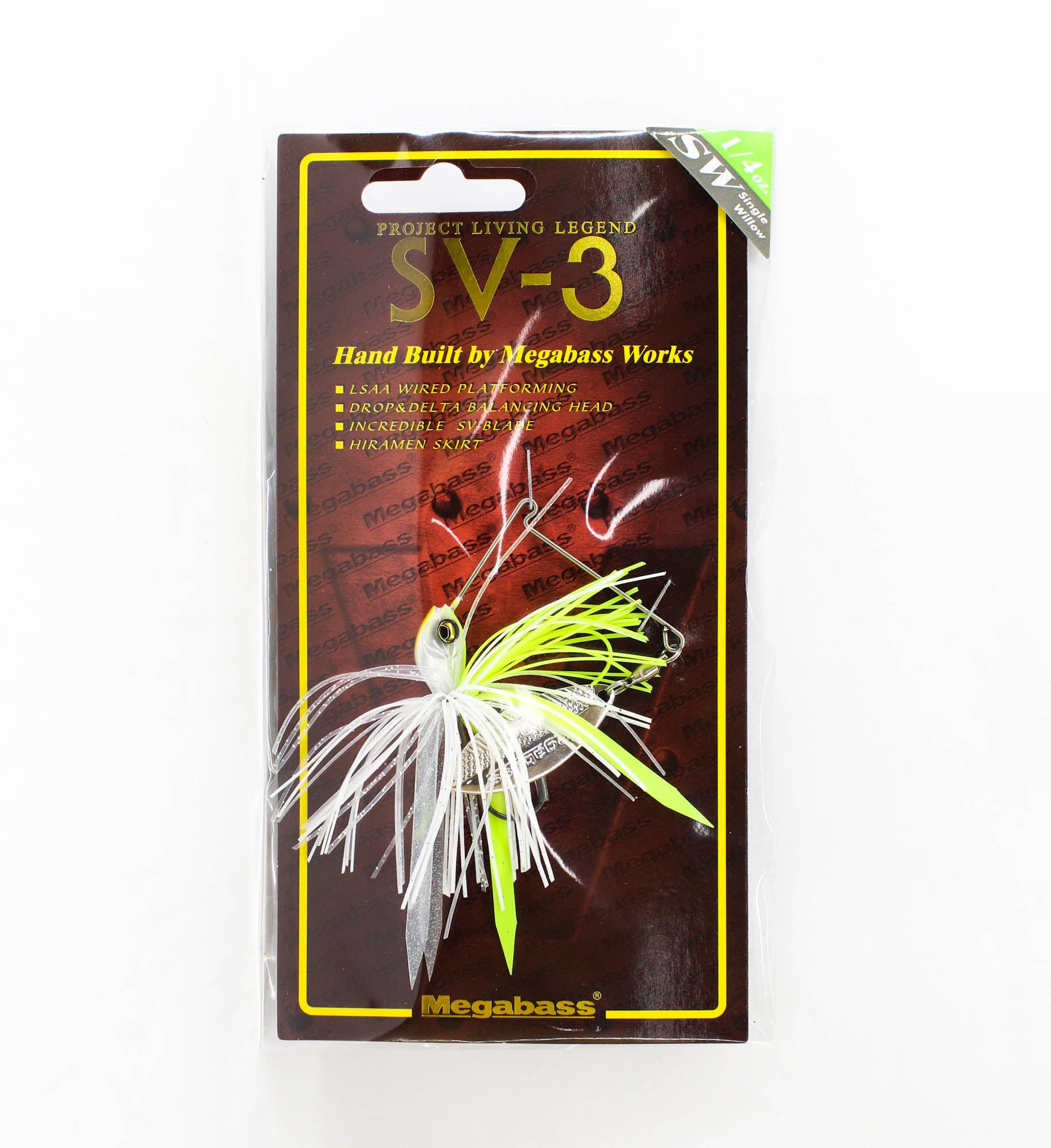 Megabass Spinner Bait SV 3 1/4 oz DW White Chart (3257)