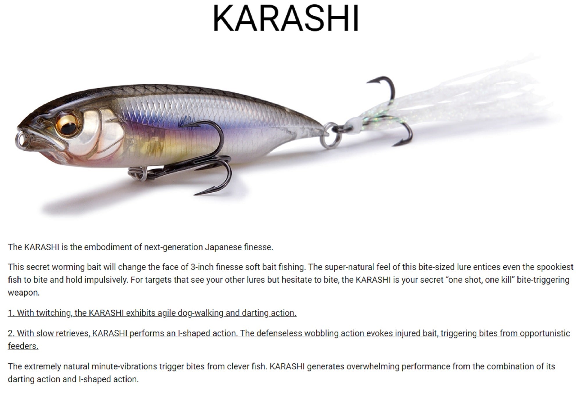 Megabass Karashi Lipless 59 mm 3/16 oz Sinking Lure GLX Frozen Pink (6654)