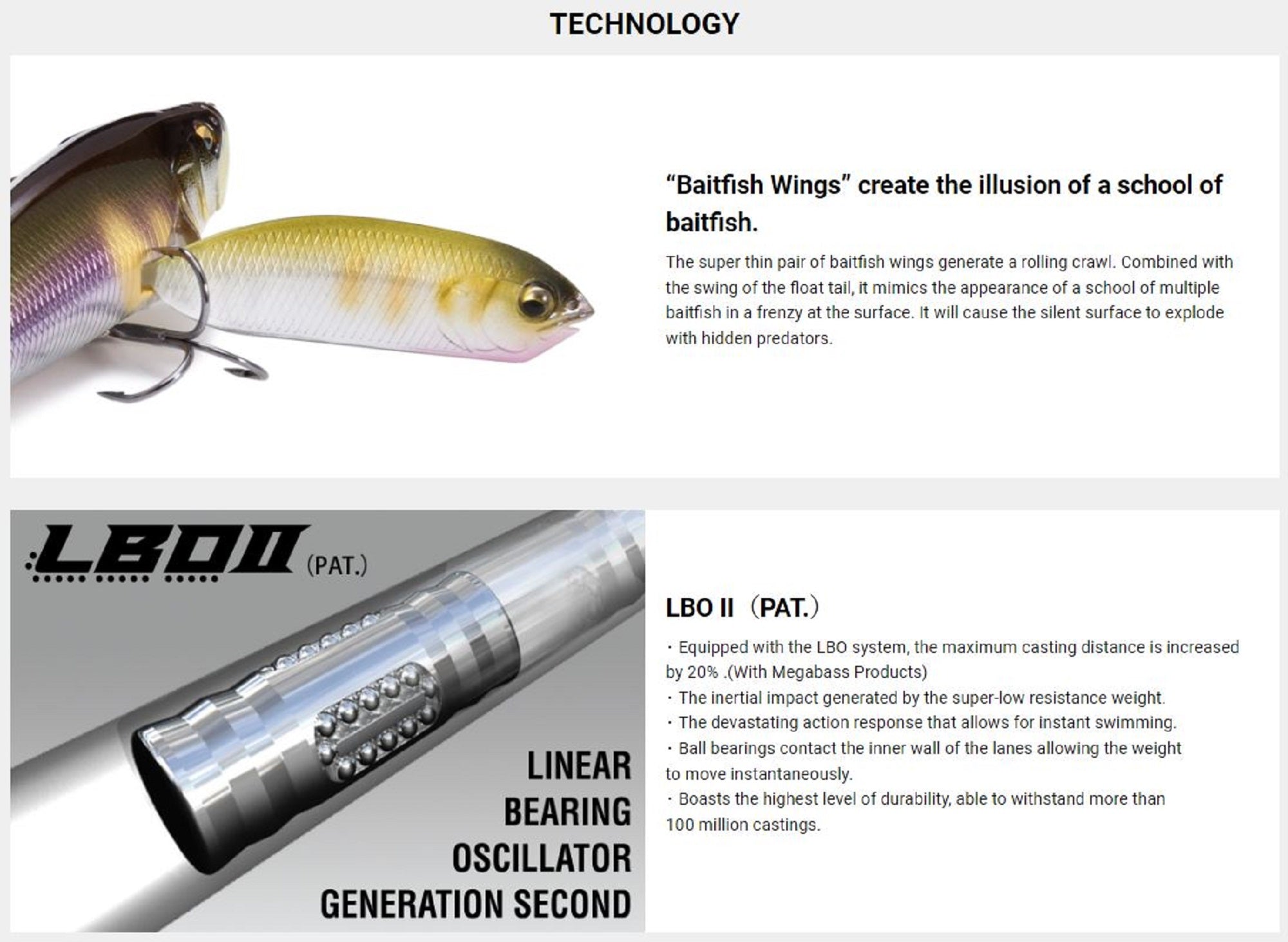 Megabass I-Wing Triple Fry 80 mm 1/2 oz Floating Lure Arowana (7637)