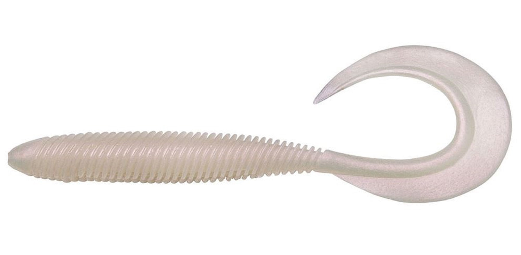 Megabass Soft Lure Kemuri Curly 2.5 Inches Pearl White (0194)