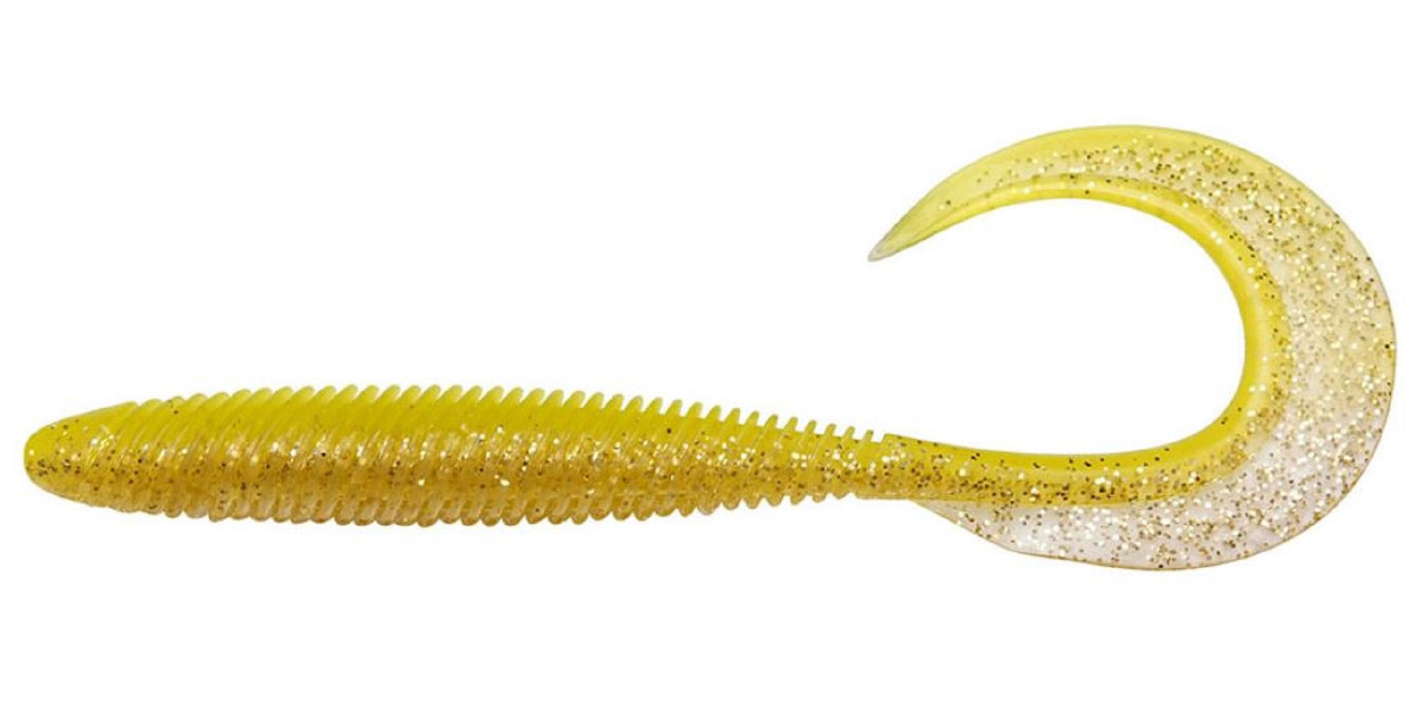 Megabass Soft Lure Kemuri Curly 3.5 Inches Chart Back Gold (0385)