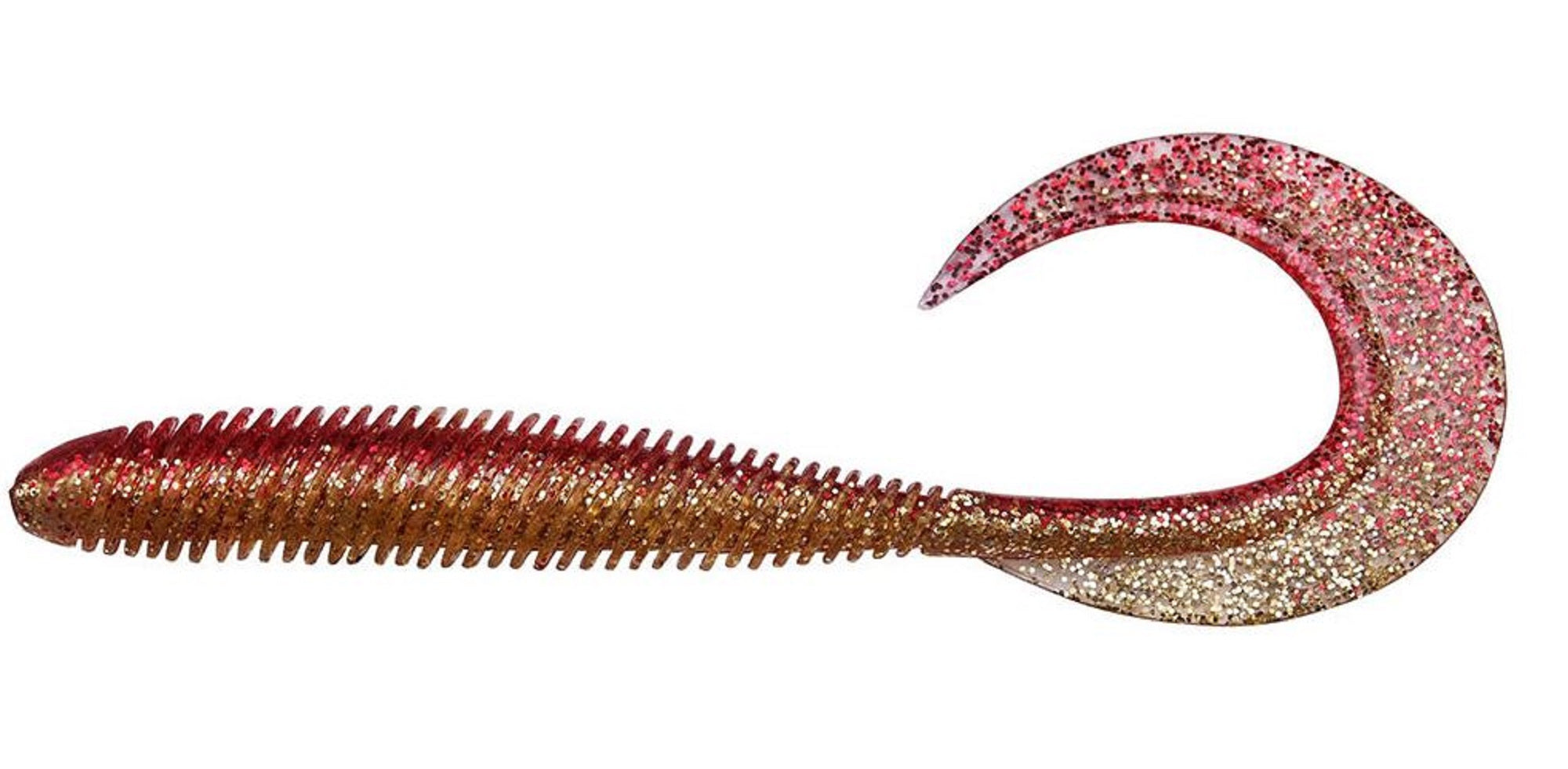 Megabass Soft Lure Kemuri Curly 4.5 Inches Akakin (0491)