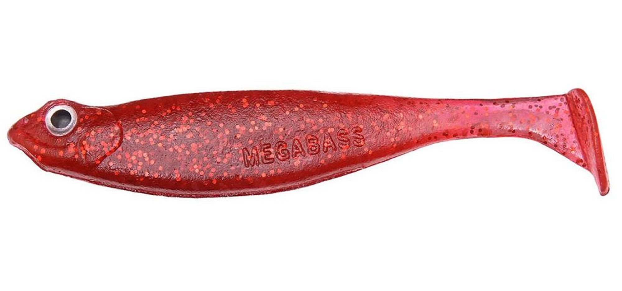 Megabass Soft Lure Hazedong Shad SW 3 Inches Clear Red (1382)