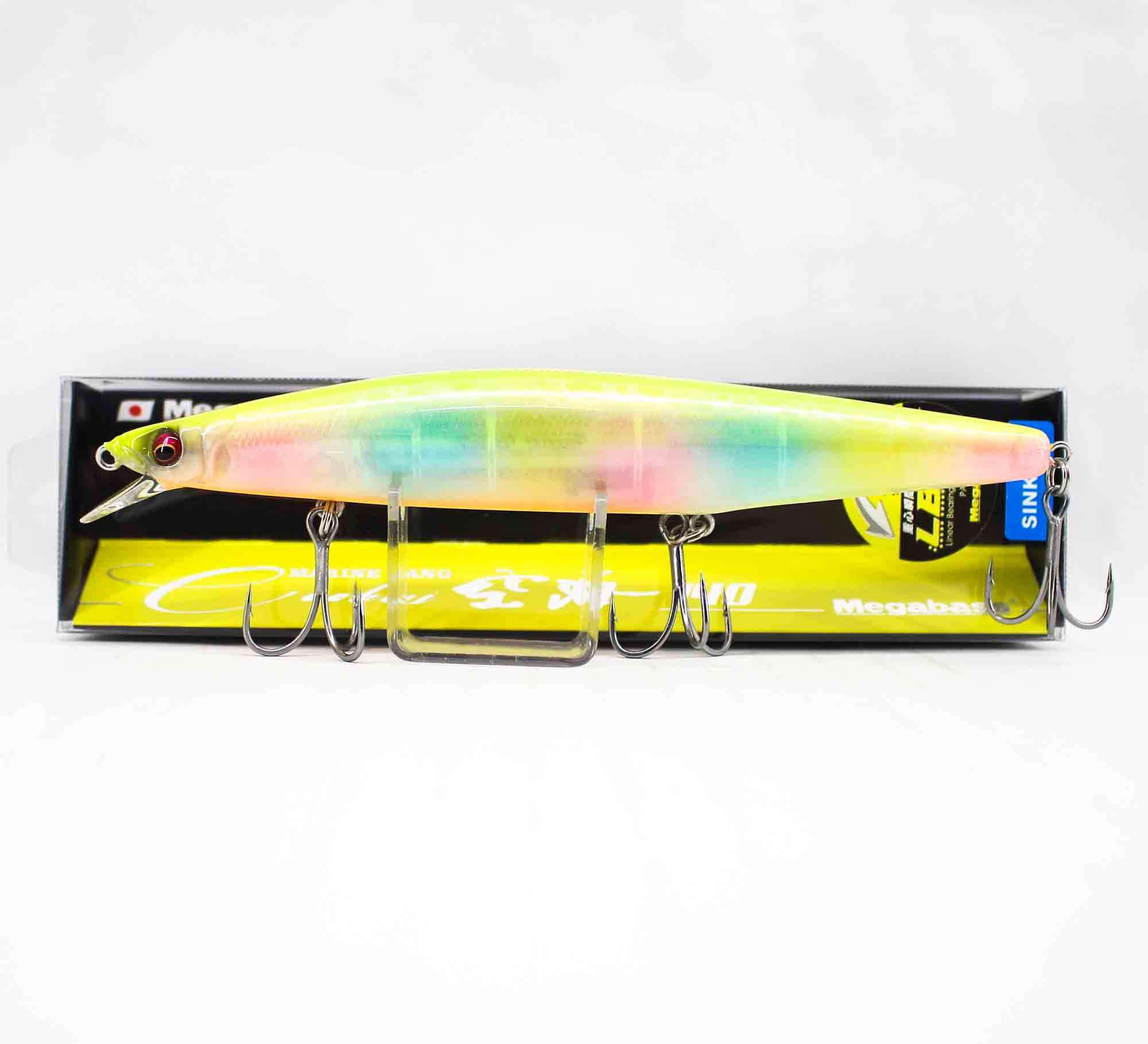 Megabass Marine Gang 140S Sinking Lure Shell Skin Chart Back Rainbow (1788)
